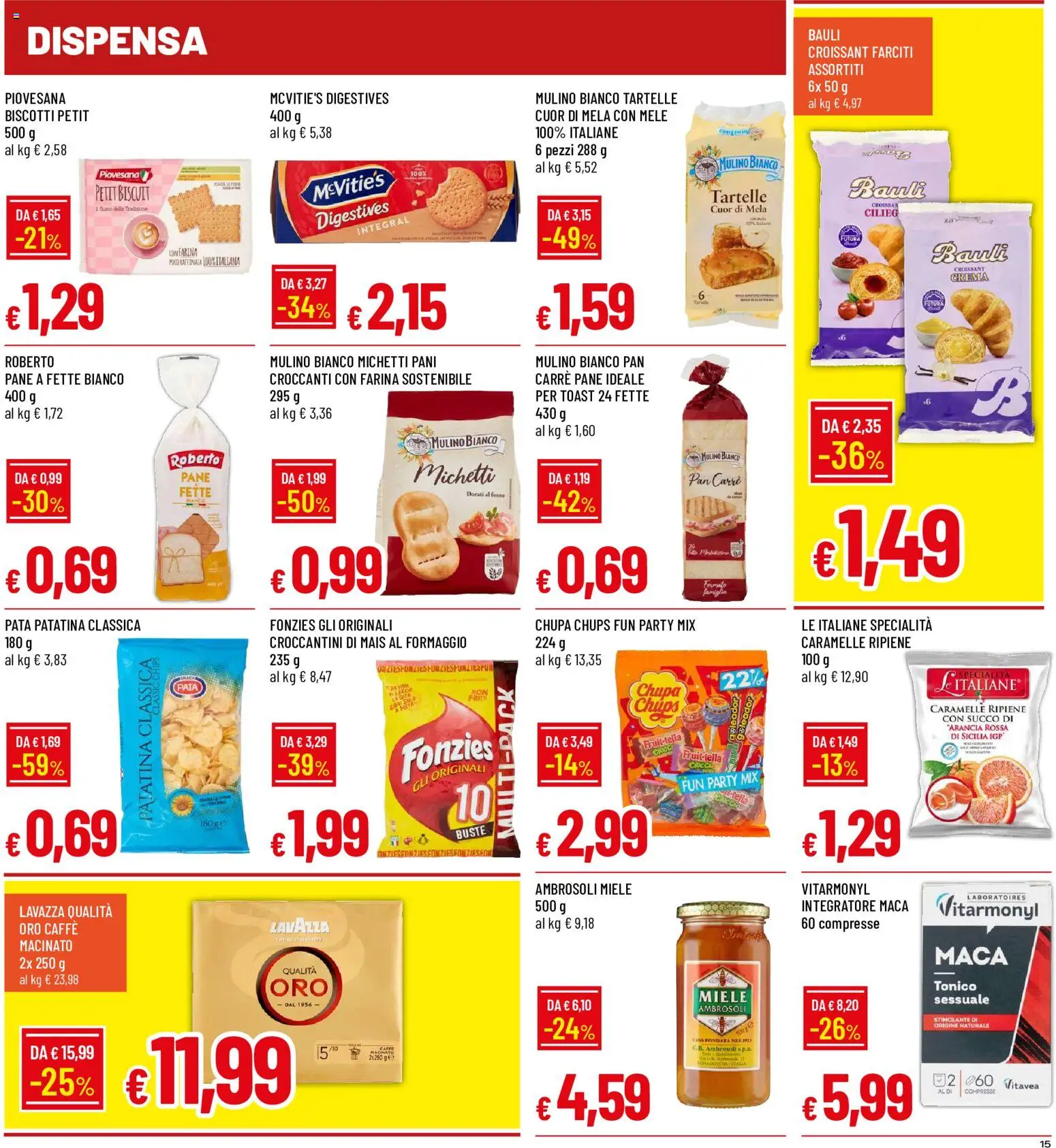 Volantino Galassia del 09/07/2026 | Pagina: 15 | Prodotti: Caffè, Mele, Mais, Miele