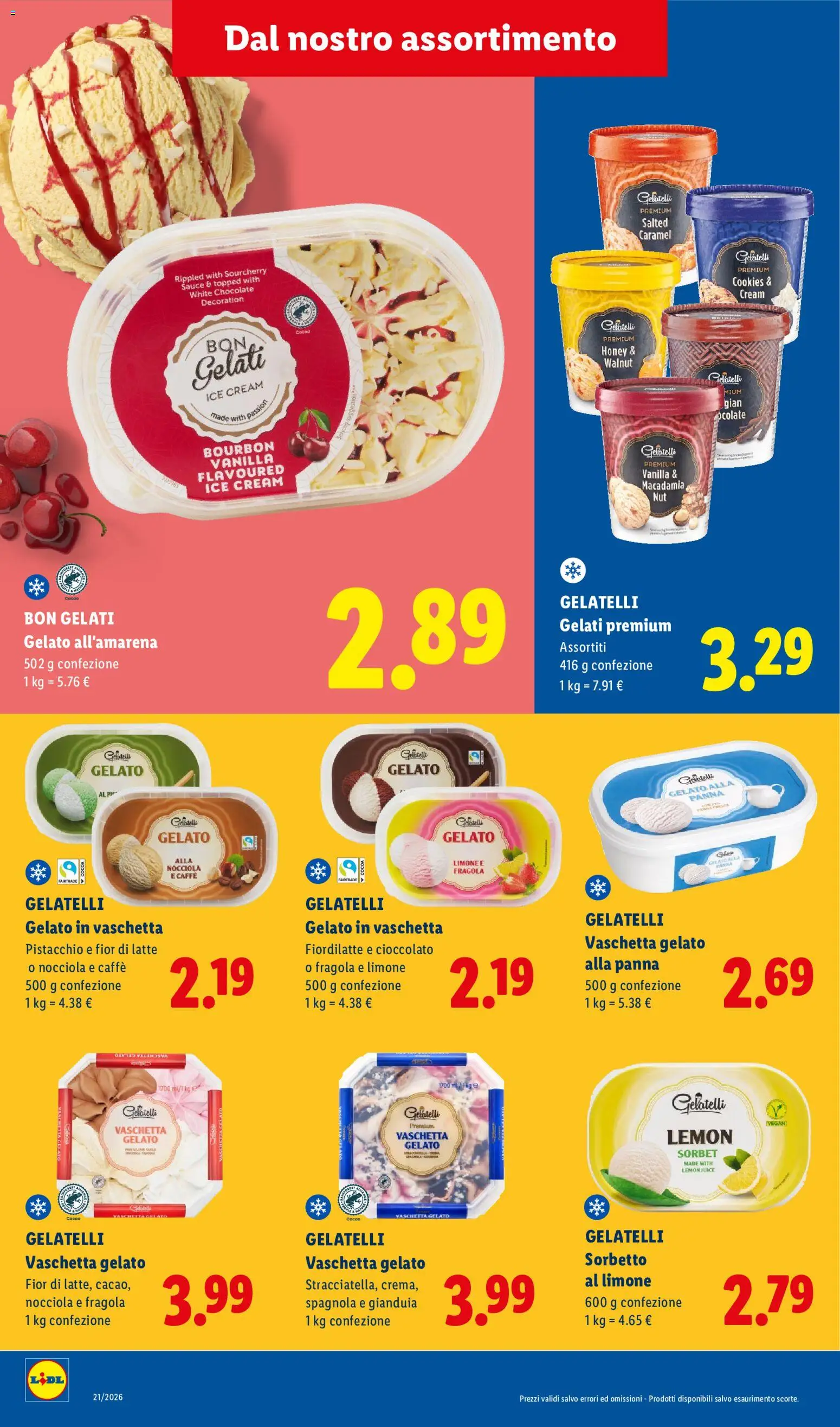 Volantino Lidl del 25.05.2026 | Pagina: 6 | Prodotti: Cioccolato, Bourbon, Panna, Cacao