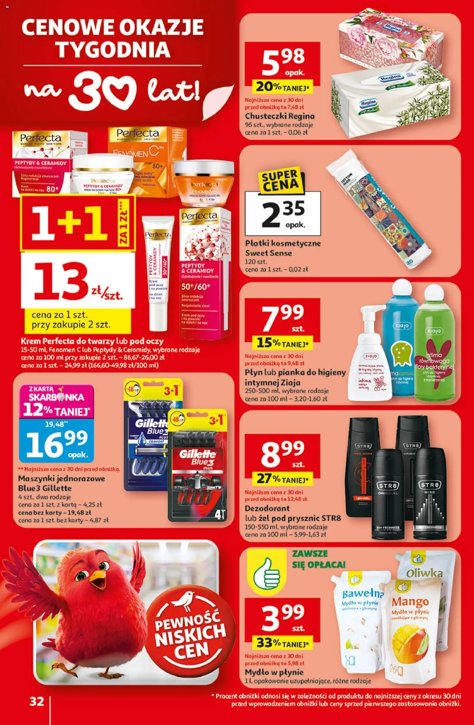 Auchan - Gazetka 30 Lat Hipermarket  od 09.04.2026 | Strona: 32 | Produkty: Mango, Prysznic, Płatki, Mydło