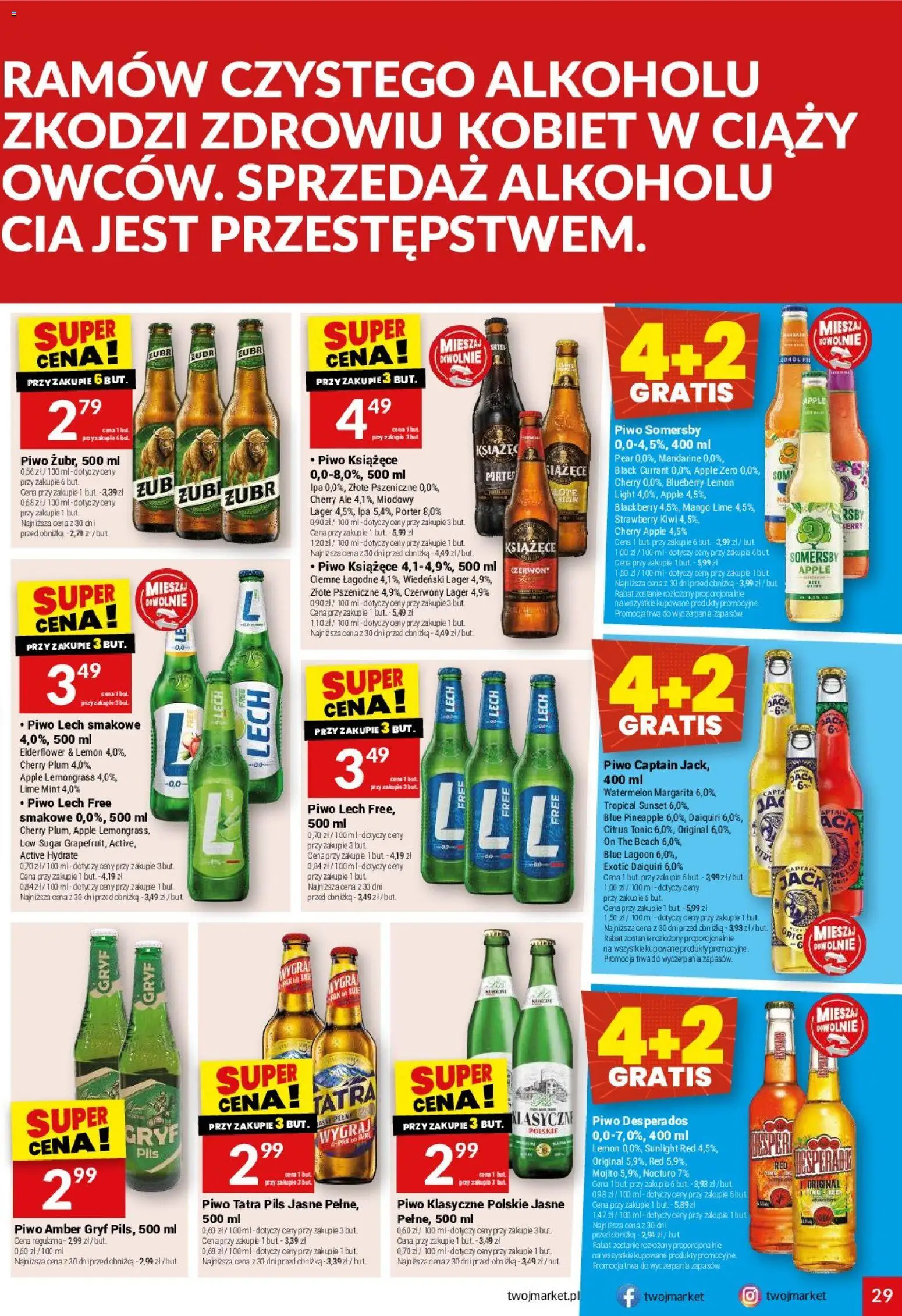 Twój Market gazetka od 13.05.2026 | Strona: 29 | Produkty: Mango, Piwo Somersby, Somersby, Kiwi