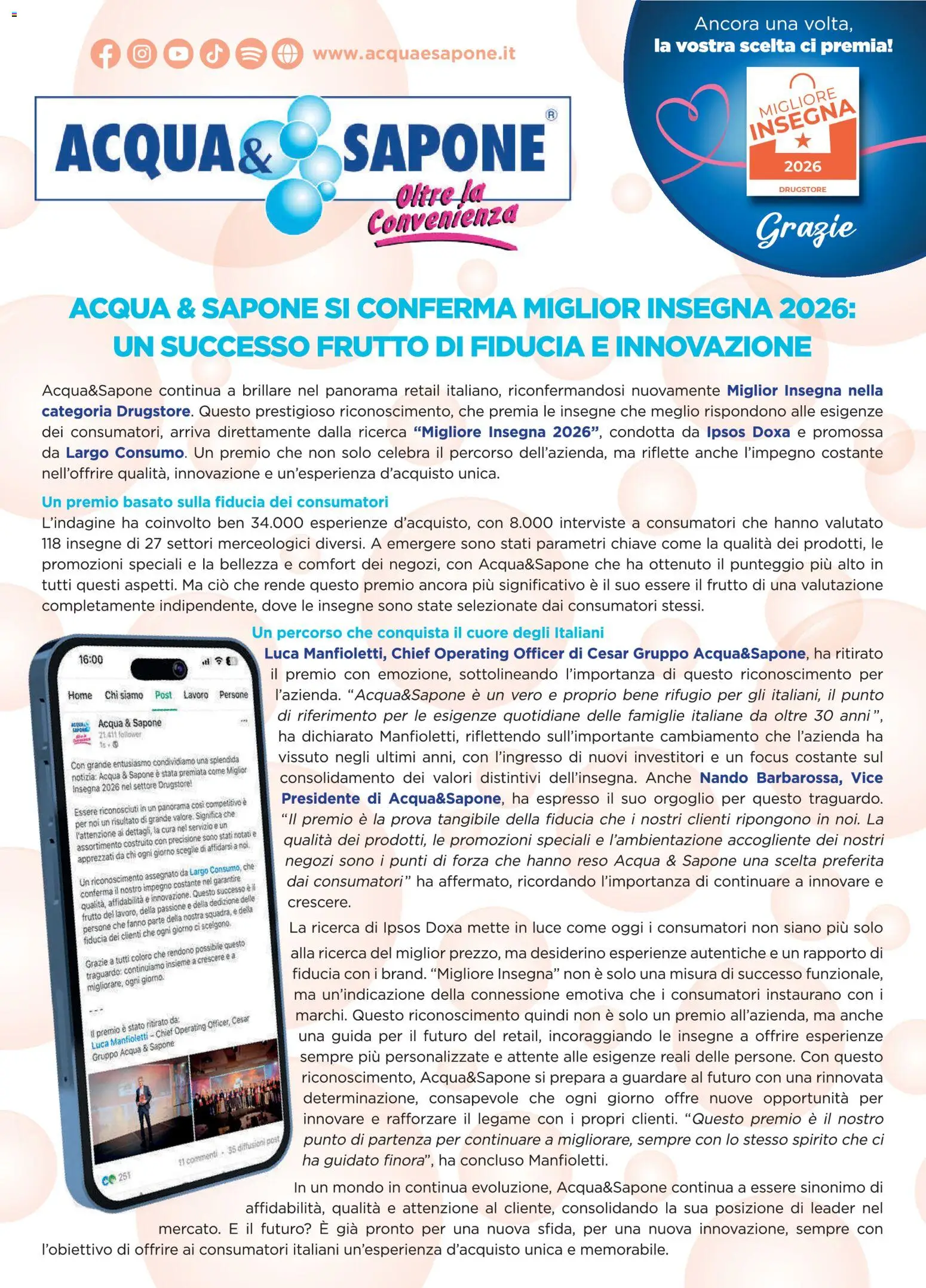 Volantino Acqua e Sapone del 05.04.2026 | Pagina: 18 | Prodotti: Sapone, Acqua