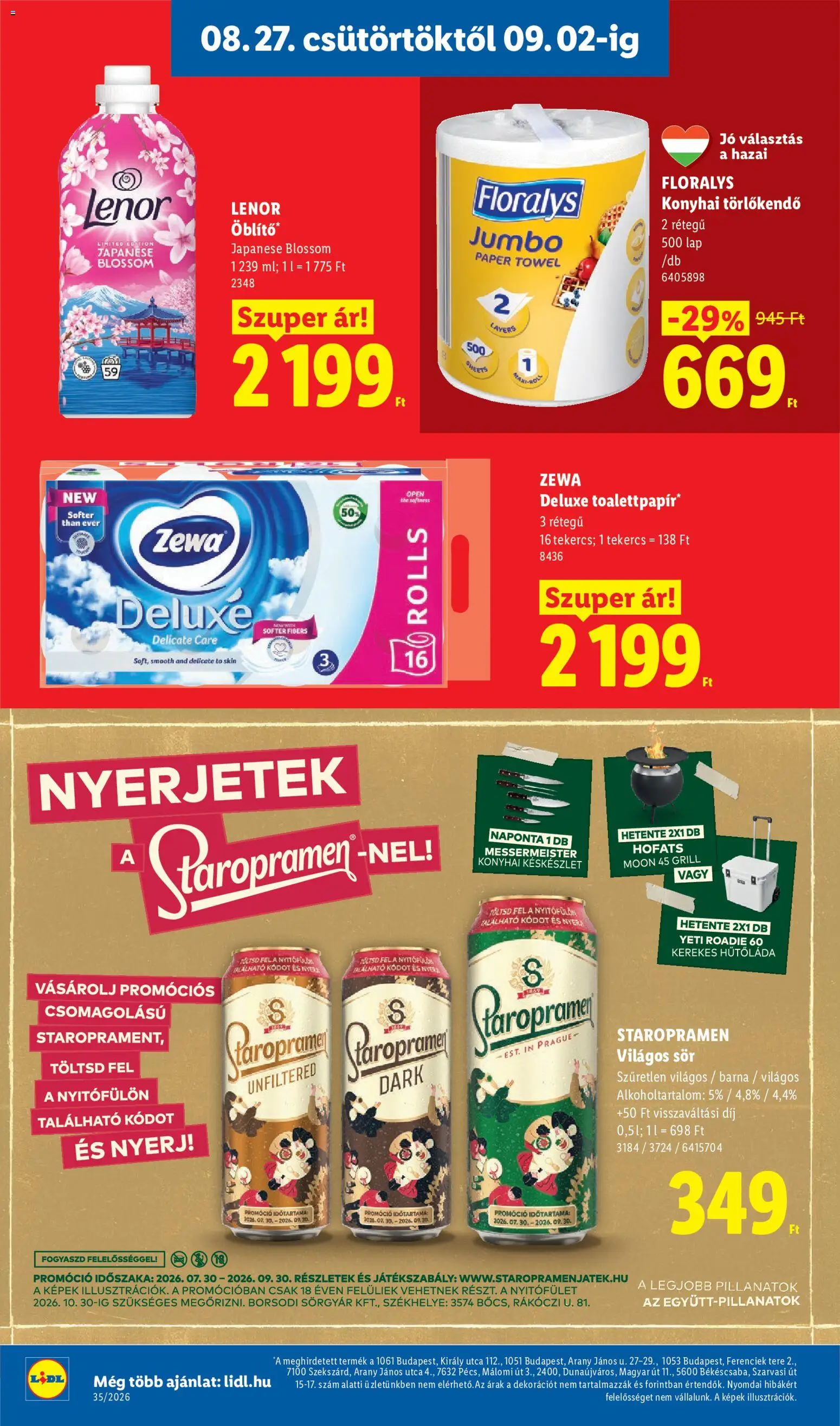 Lidl akciós ujság - amely érvényes a következő dátumtól: 2026.08.27. | Oldal: 18