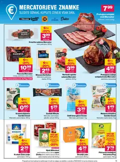 Mercator katalog akcije – veljaven od 15.10.2026 | Stran: 15 | Izdelki: Panceta, Štruklji, Oslič, Njoki