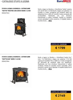 Anteprima del volantino Eurobrico Stufe a Legna catalogo valido a partire dal 23.07.2025 | Pagina: 16 | Prodotti: Stufa a legna, Stufa