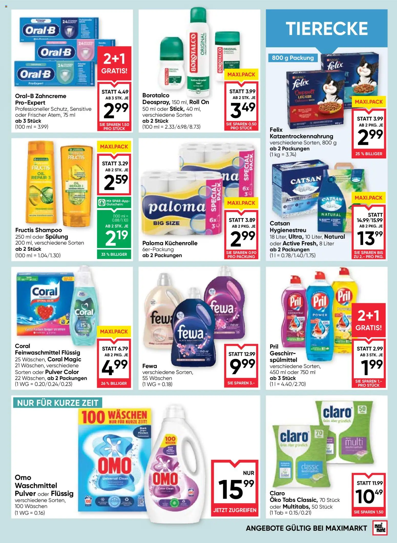 Maximarkt Flugblatt gültig ab 09.07.2026 | Seite: 15 | Produkte: Shampoo, Spülung, Waschmittel