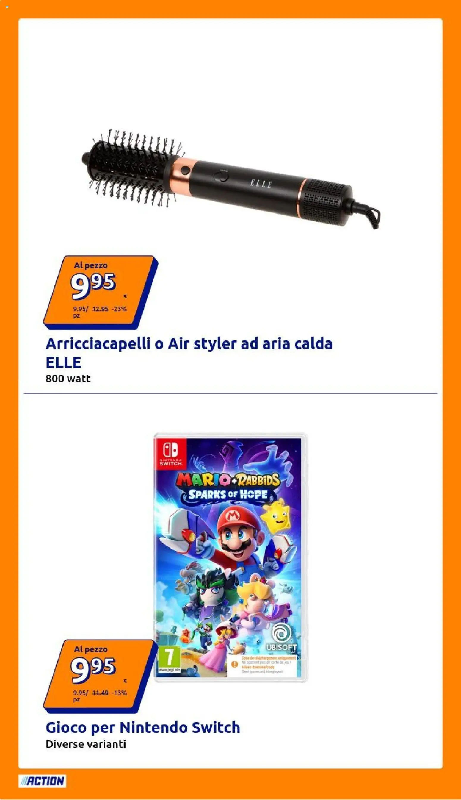Volantino Action del 08/07/2026 | Pagina: 4 | Prodotti: Arricciacapelli, Gioco