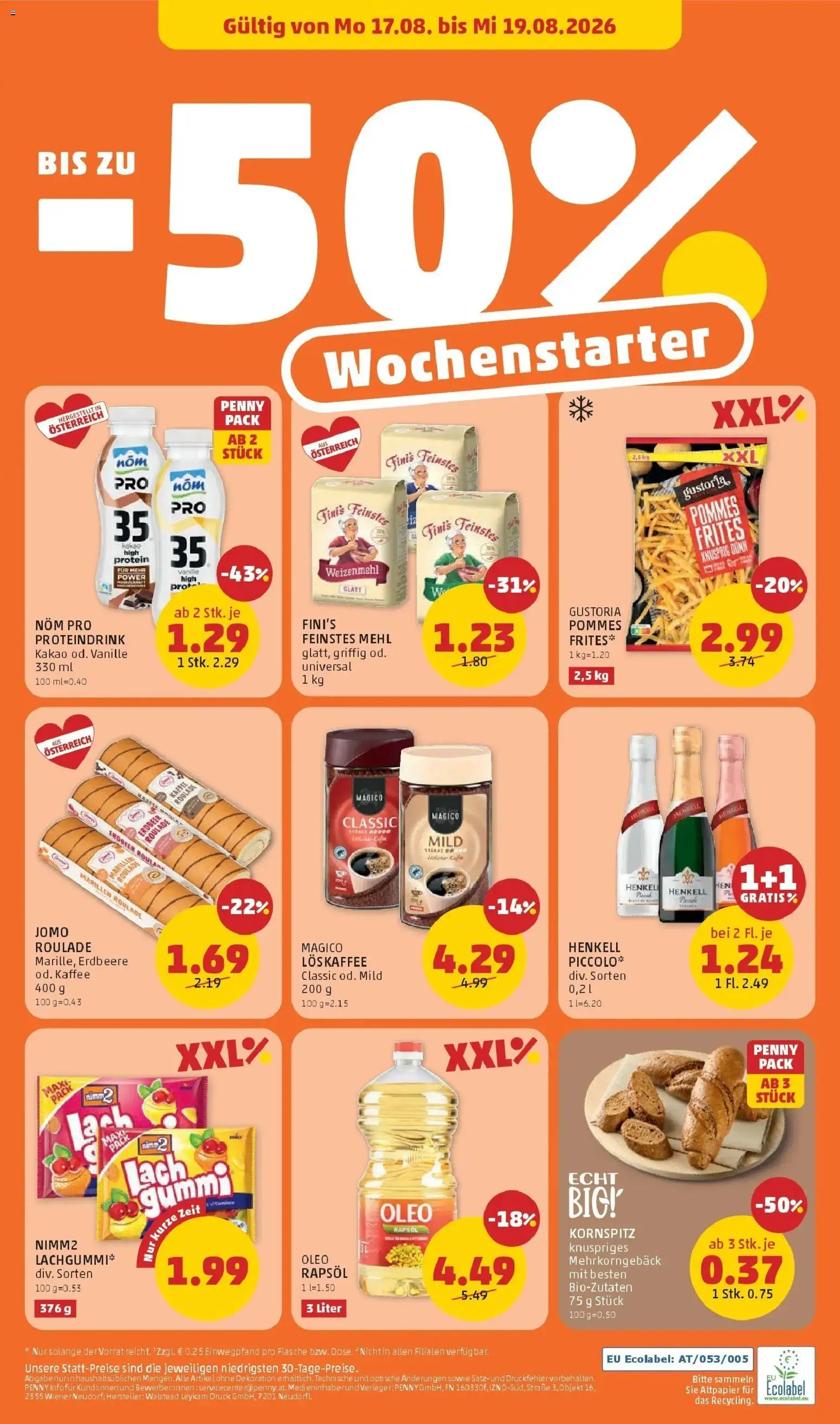 Penny Markt Die ganze Woche sparen ab (13.08.2026) - Angebote, Prospekt | Seite: 28