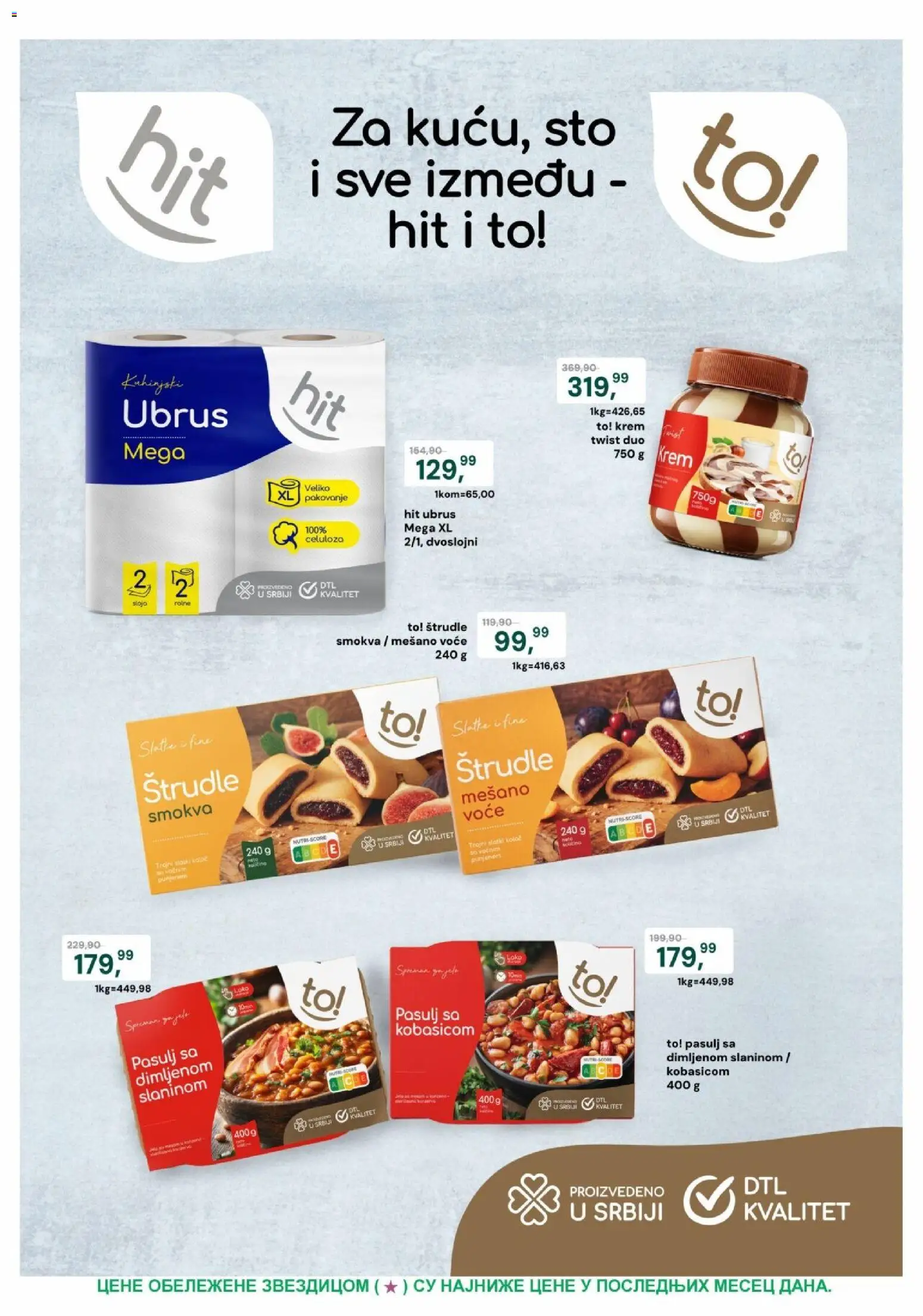 Europrom katalog - važi od 01.07.2026 | Strana: 4 | Proizvode: Pasulj, Sto, Ubrus, Pakovanje