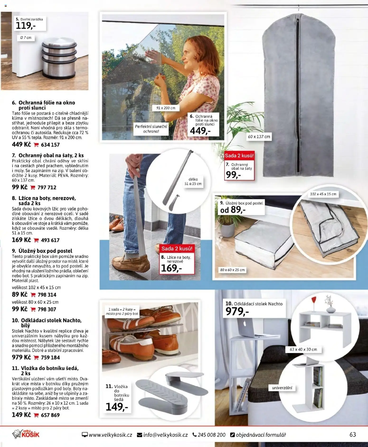 Velký Košík katalog srpen 2026 od 01.08.2026 | Strana: 63 | Produkty: Lžíce, Fólie, Nábytek, Boty