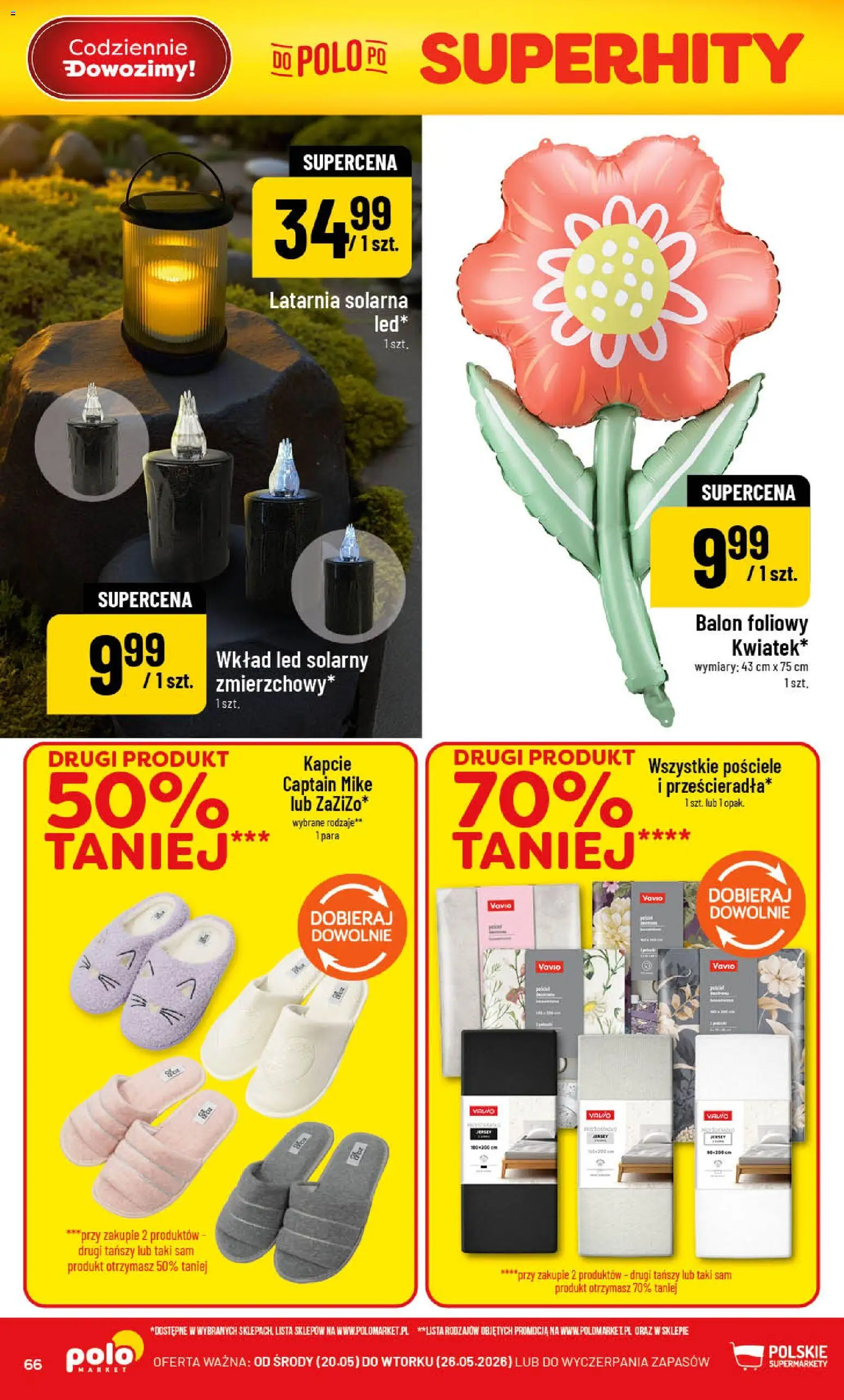 POLOmarket gazetka od 20.05.2026 | Strona: 66 | Produkty: Kapcie