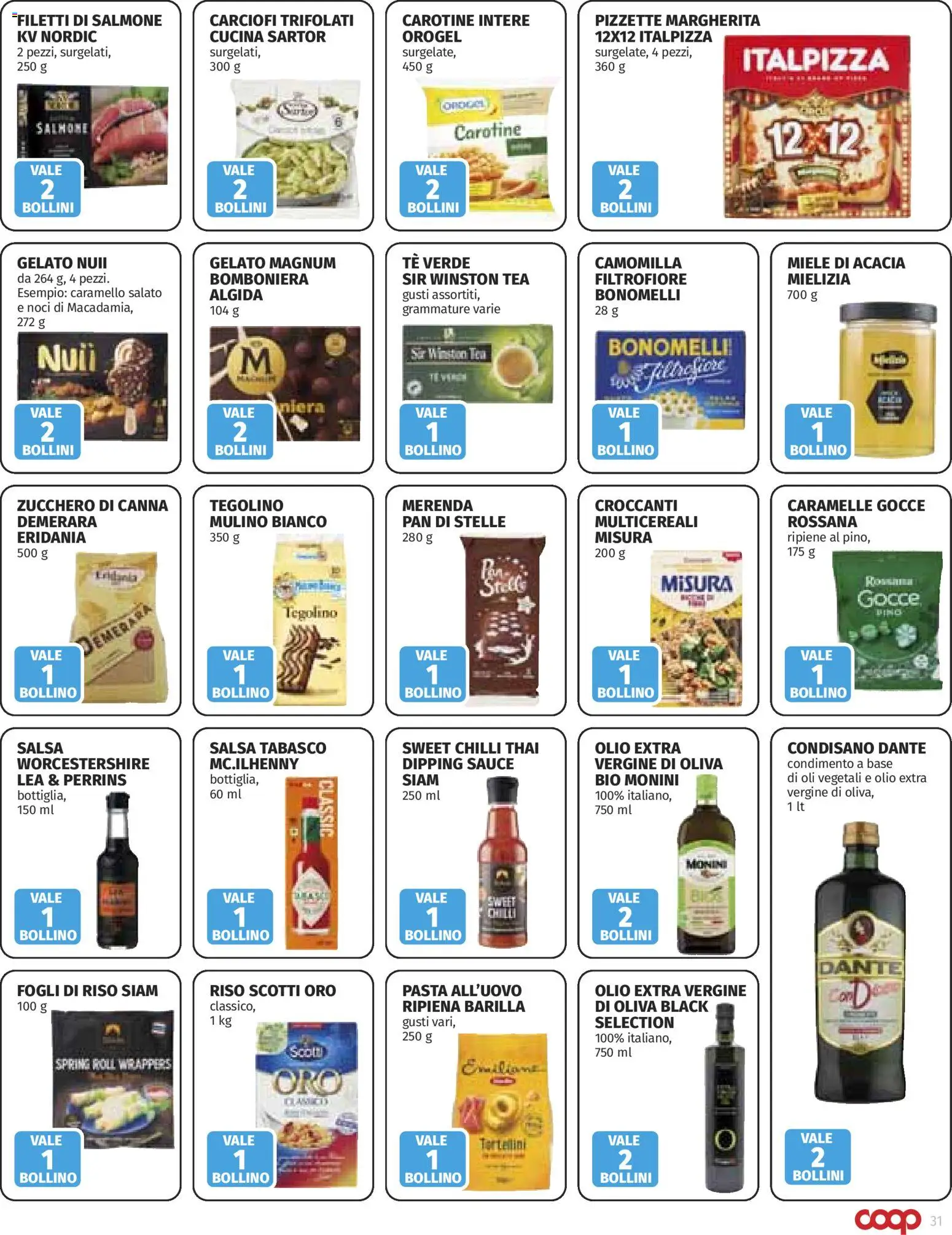 Volantino COOP del 15/10/2026 | Pagina: 31 | Prodotti: Tè, Caramelle, Gelato Magnum, Carciofi