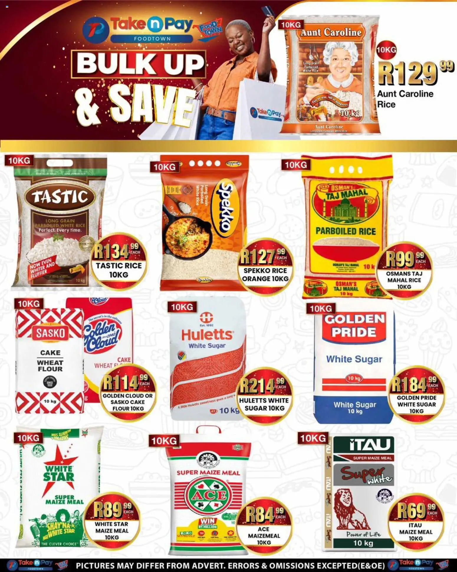 New Take n Pay catalogue – valid from 01.06.2026 | Page: 22 | Products: Cake, Maize meal, Rice, Sugar