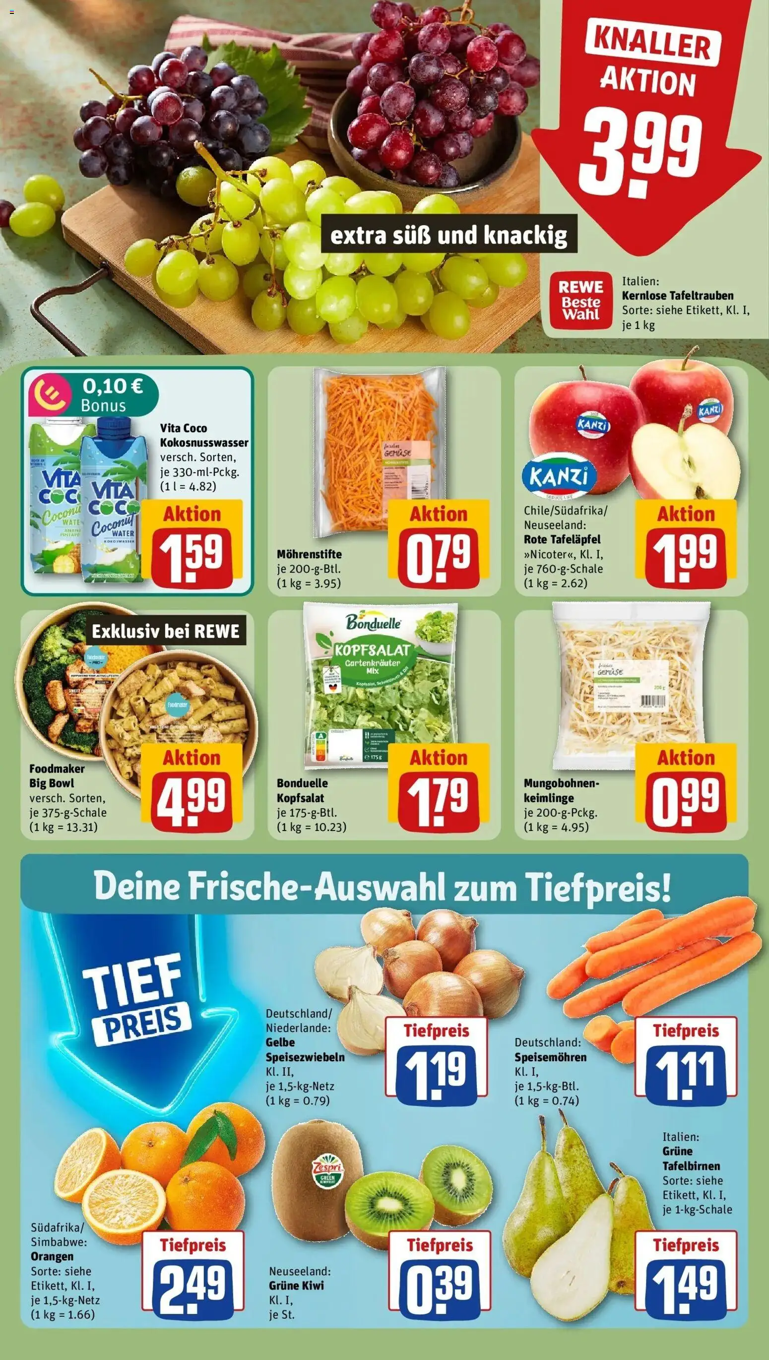 REWE Prospekt ab 21.09.2026 zum Blättern » Angebote | Seite: 12 | Produkte: Orangen, Gemüse, Kiwi
