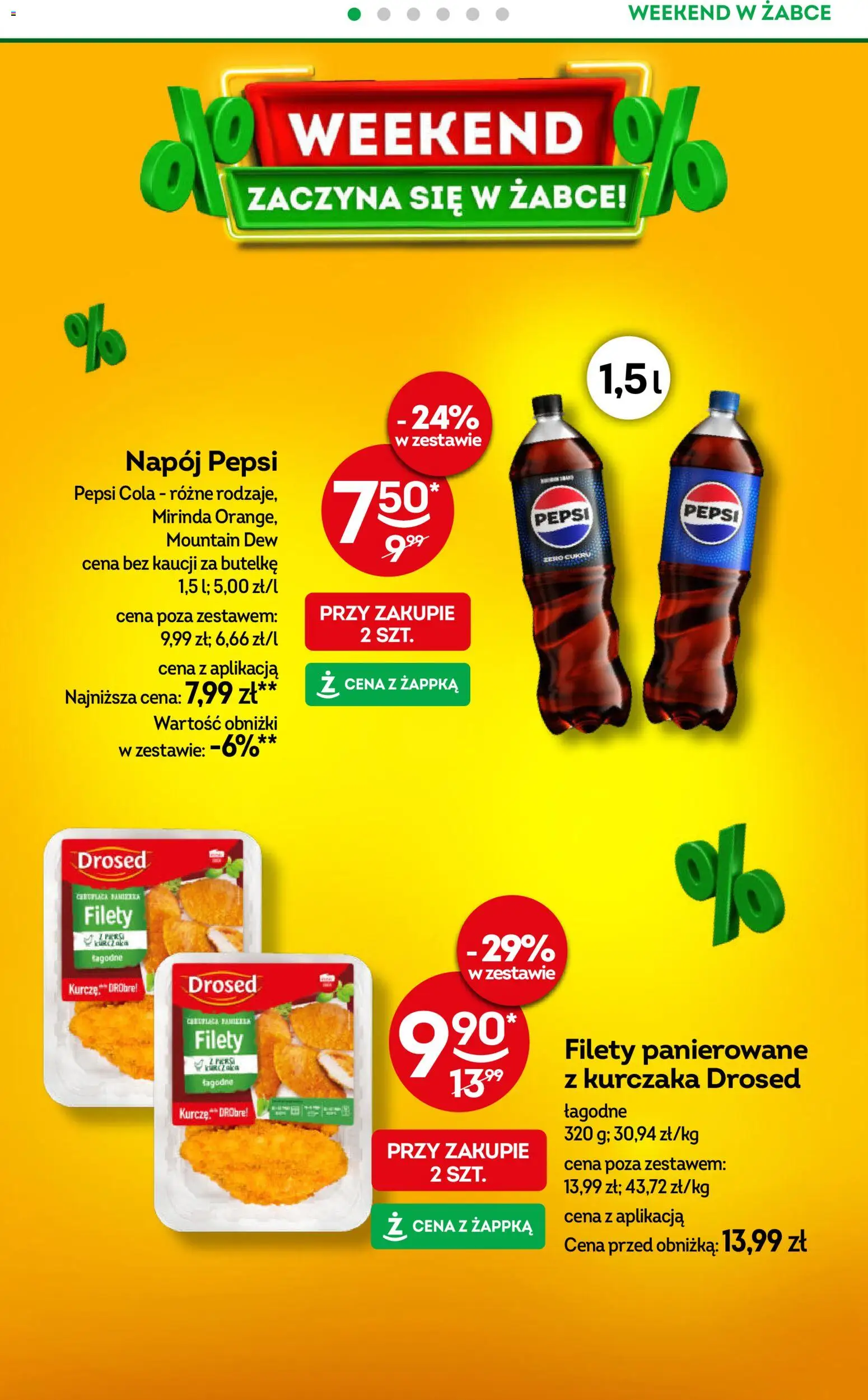 Żabka gazetka - Weekendowe promocje od 24.07.2026 | Strona: 2 | Produkty: Pepsi