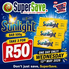 Super Save specials catalogue – valid from 13.05.2026