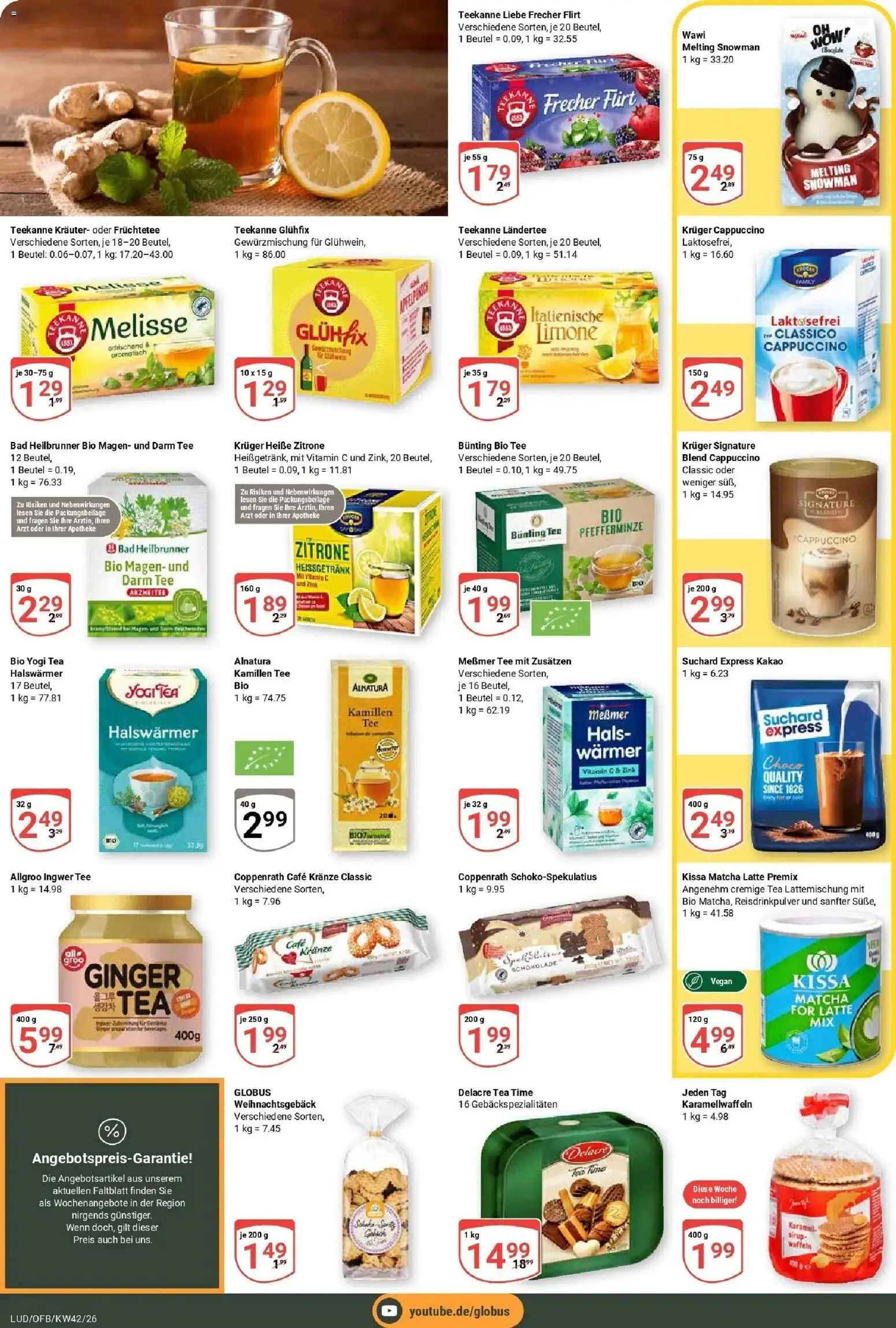 Globus Prospekt Ludwigshafen-Oggersheim (ab 12.10.2026) » Angebote online | Seite: 15 | Produkte: Früchtetee, Messmer, Zitrone, Tee