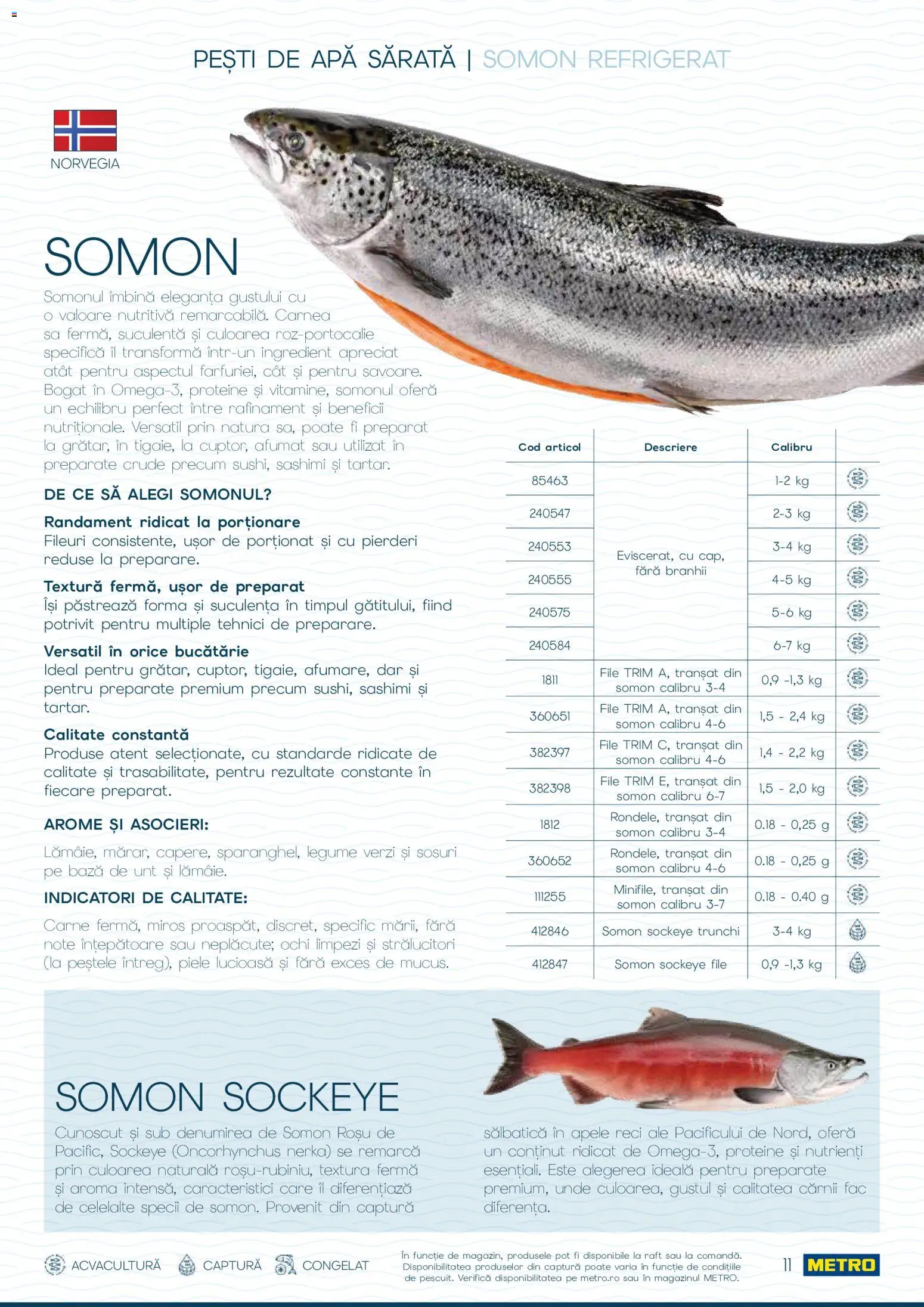 Noul catalog Metro – valabil de la 01.10.2026 | Pagină: 11 | Produse: Ochi, Proteine, Raft, Legume