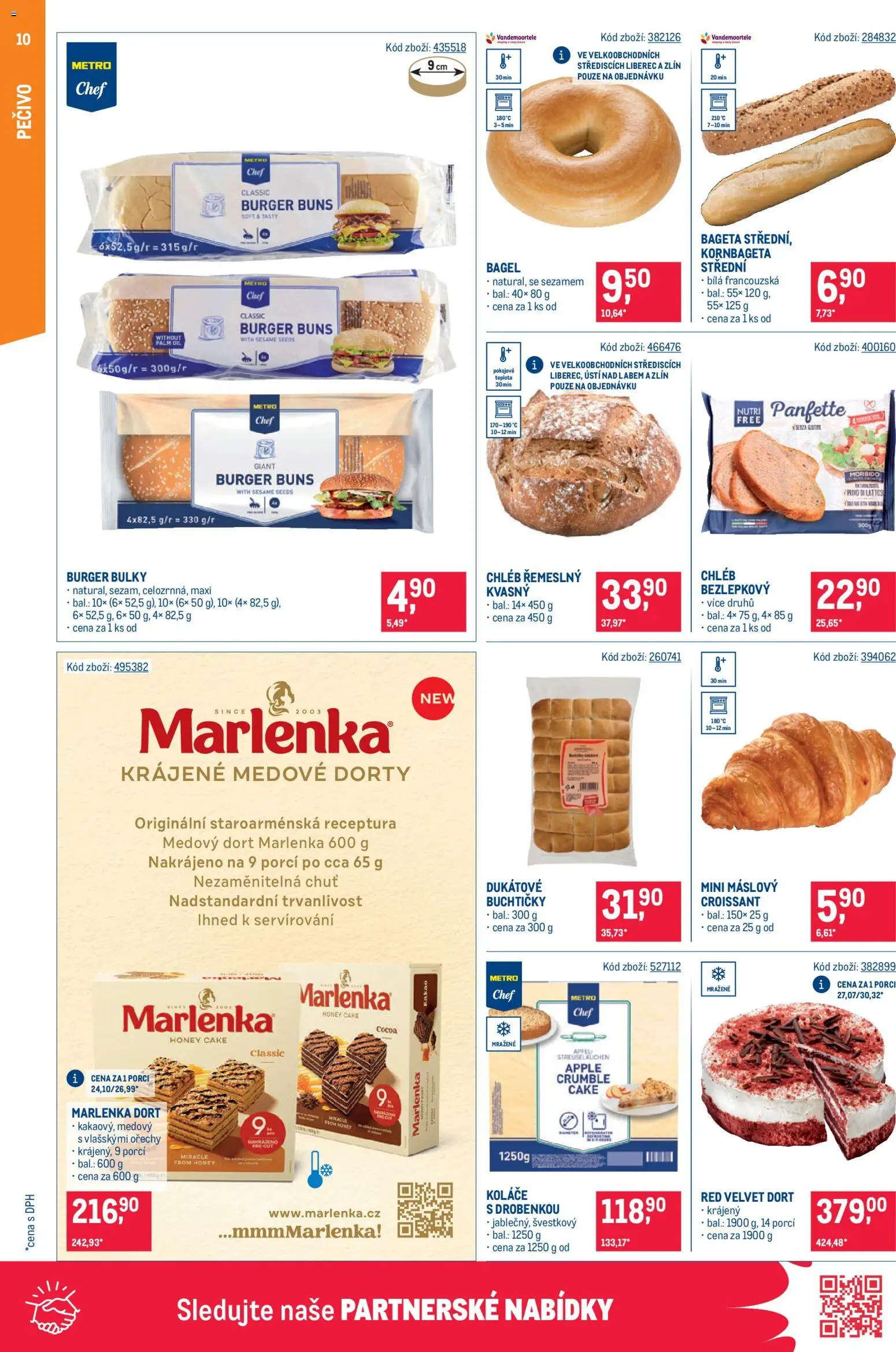 Makro leták - Gastronomie od 09.09.2026 | Strana: 10 | Produkty: Apple, Velvet, Dorty, Bageta