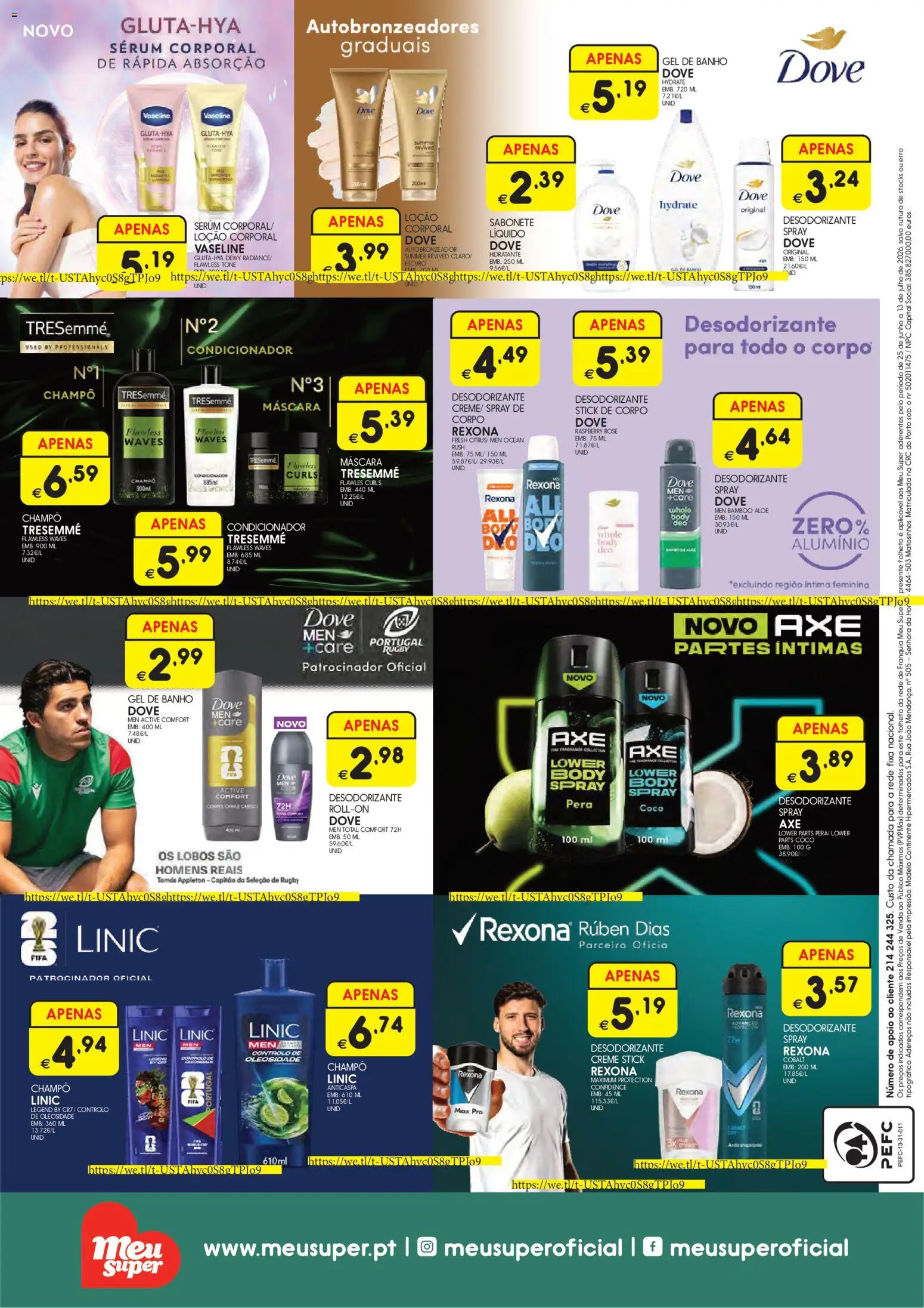 Meu Super folheto │ válido de 25/06/2026 | Página: 4 | Produtos: Autobronzeador, Gel de banho, Sabonete, Banho