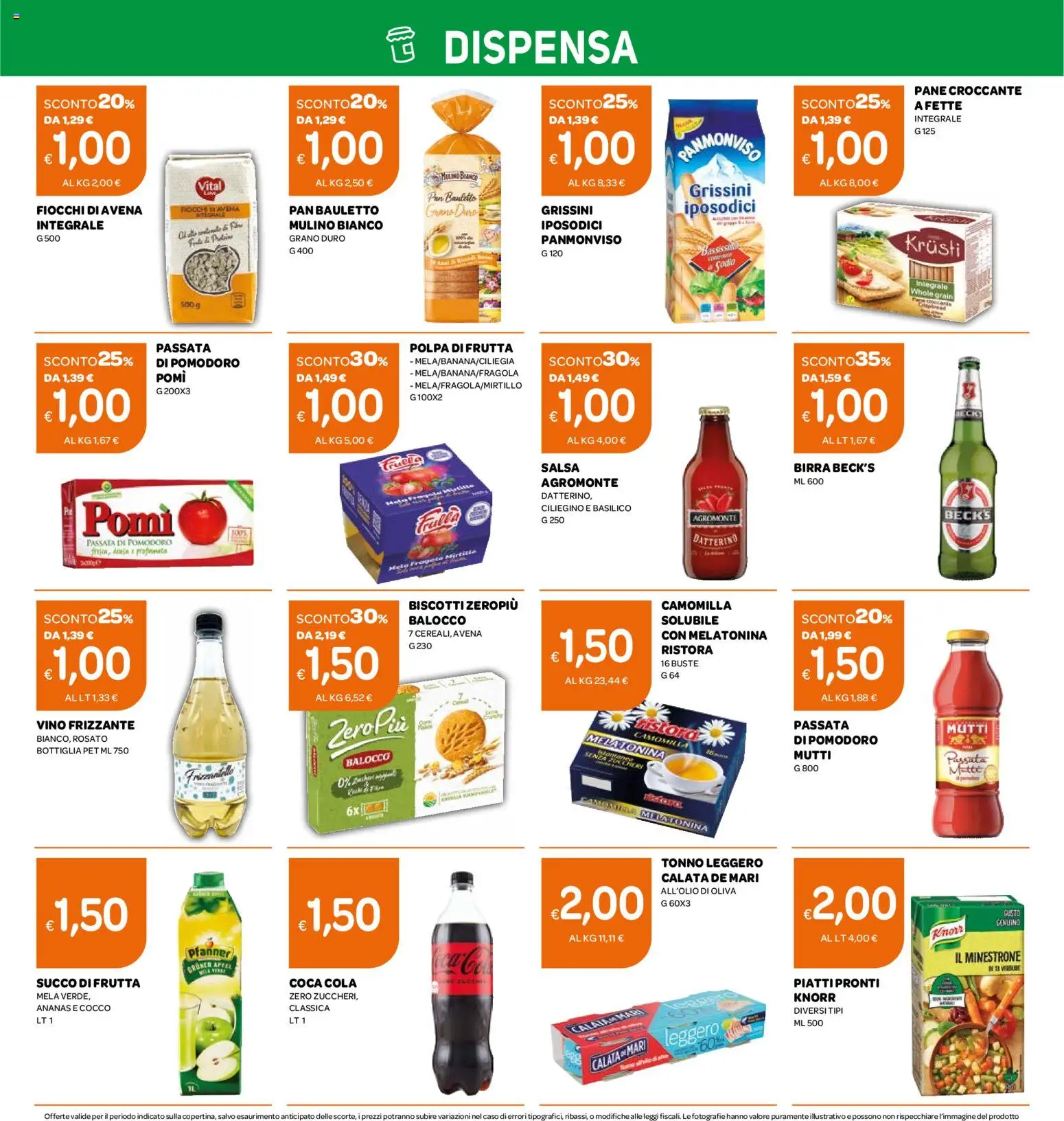 Volantino Ekom del 07.04.2026 | Pagina: 2 | Prodotti: Pane, Salsa, Pomodoro, Passata di pomodoro