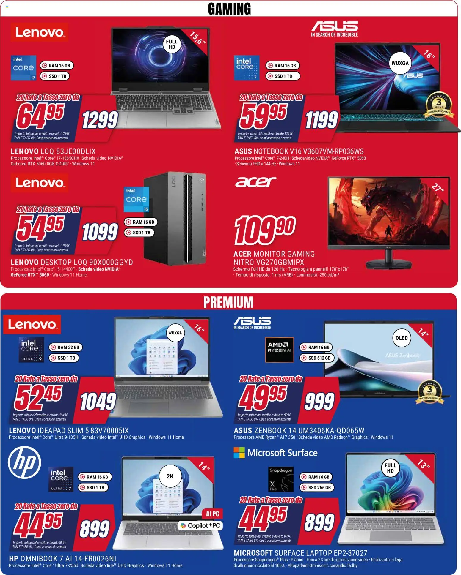 Volantino Trony del 21.05.2026 | Pagina: 34 | Prodotti: Schermo, Notebook, Laptop, PC