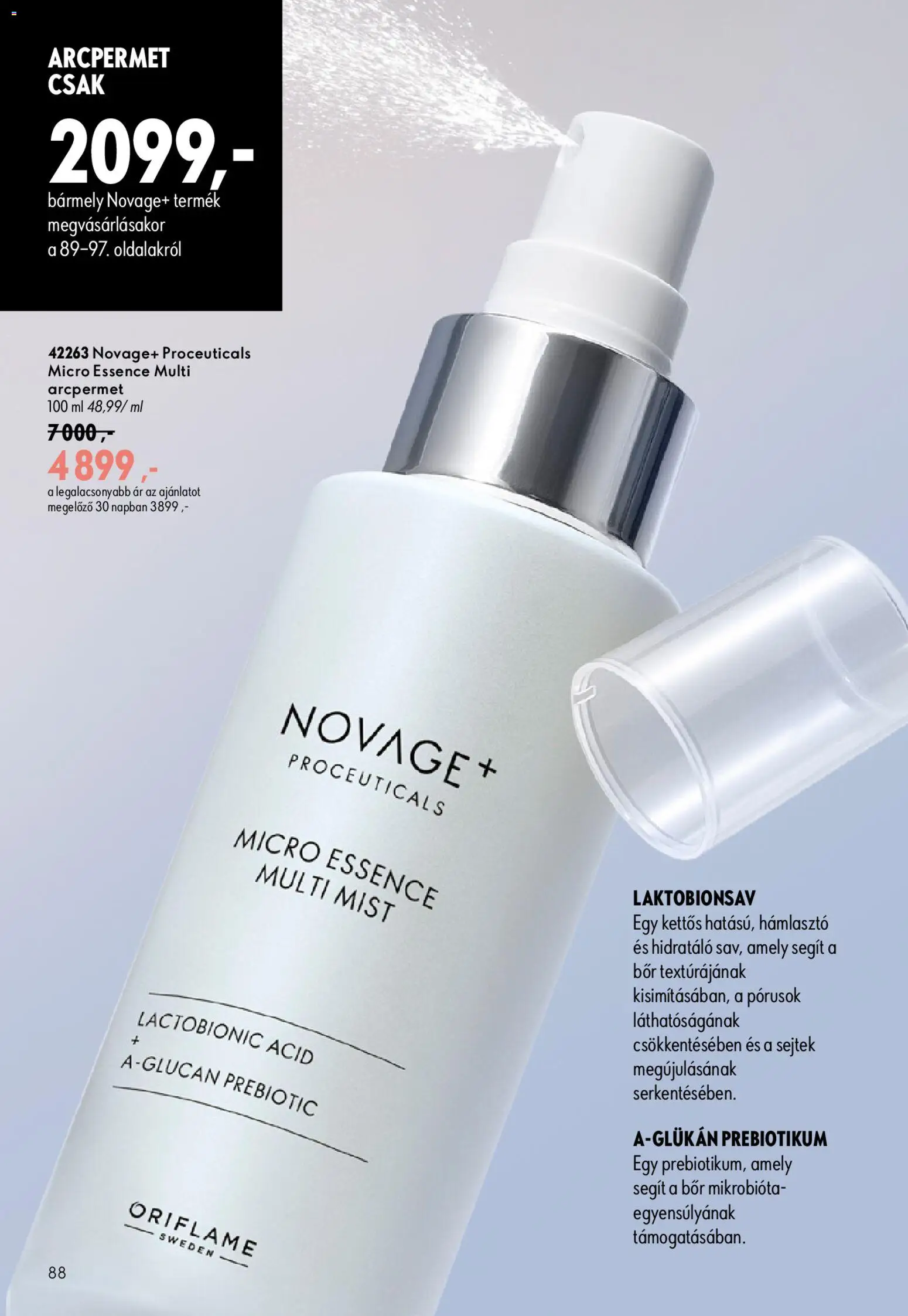 Oriflame akciós ujság - amely érvényes a következő dátumtól: 2026.08.19. | Oldal: 88 | Termékek: Hámlasztó, Bor