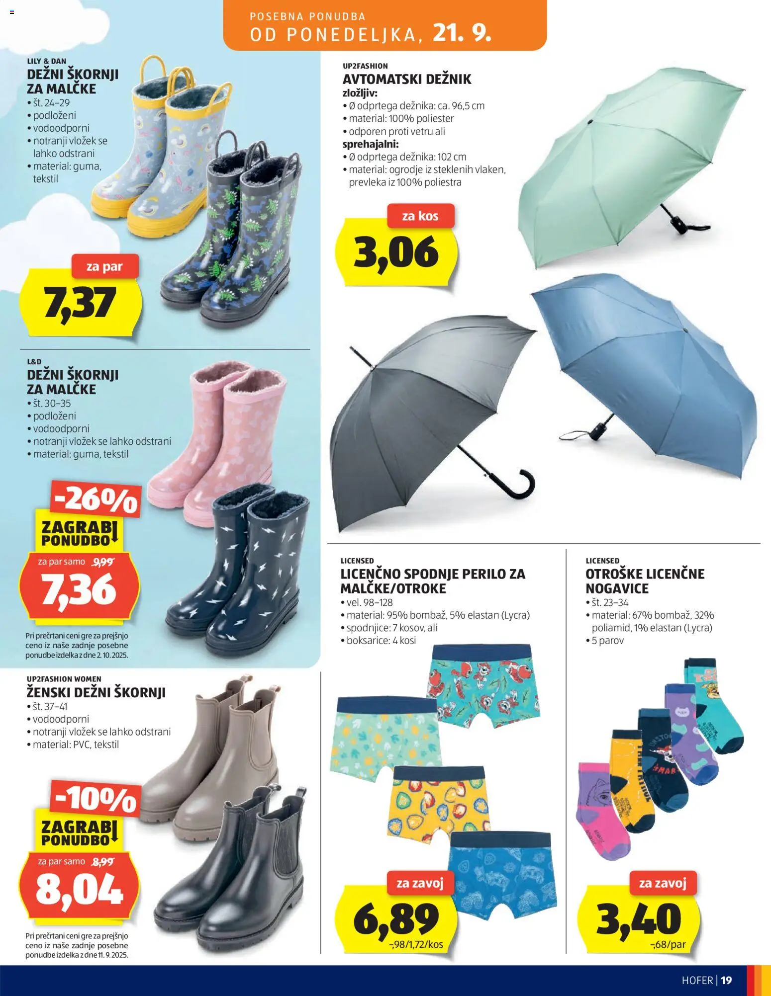 Novi Hofer katalog ponudbe – veljaven od 16.09.2026 | Stran: 19