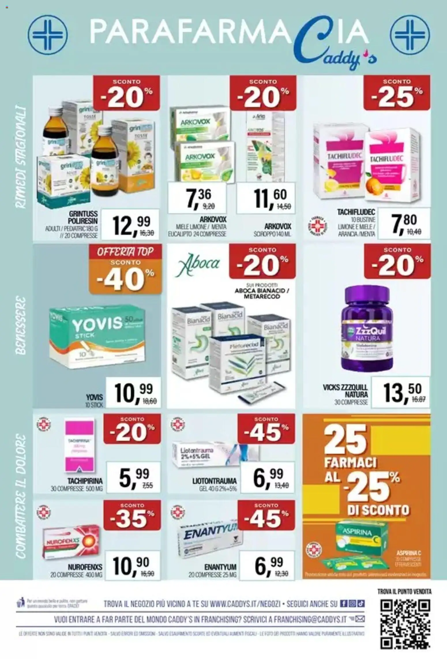 Volantino Caddy's del 01/10/2026 | Pagina: 4 | Prodotti: Mele, Sciroppo, Arancia, Menta