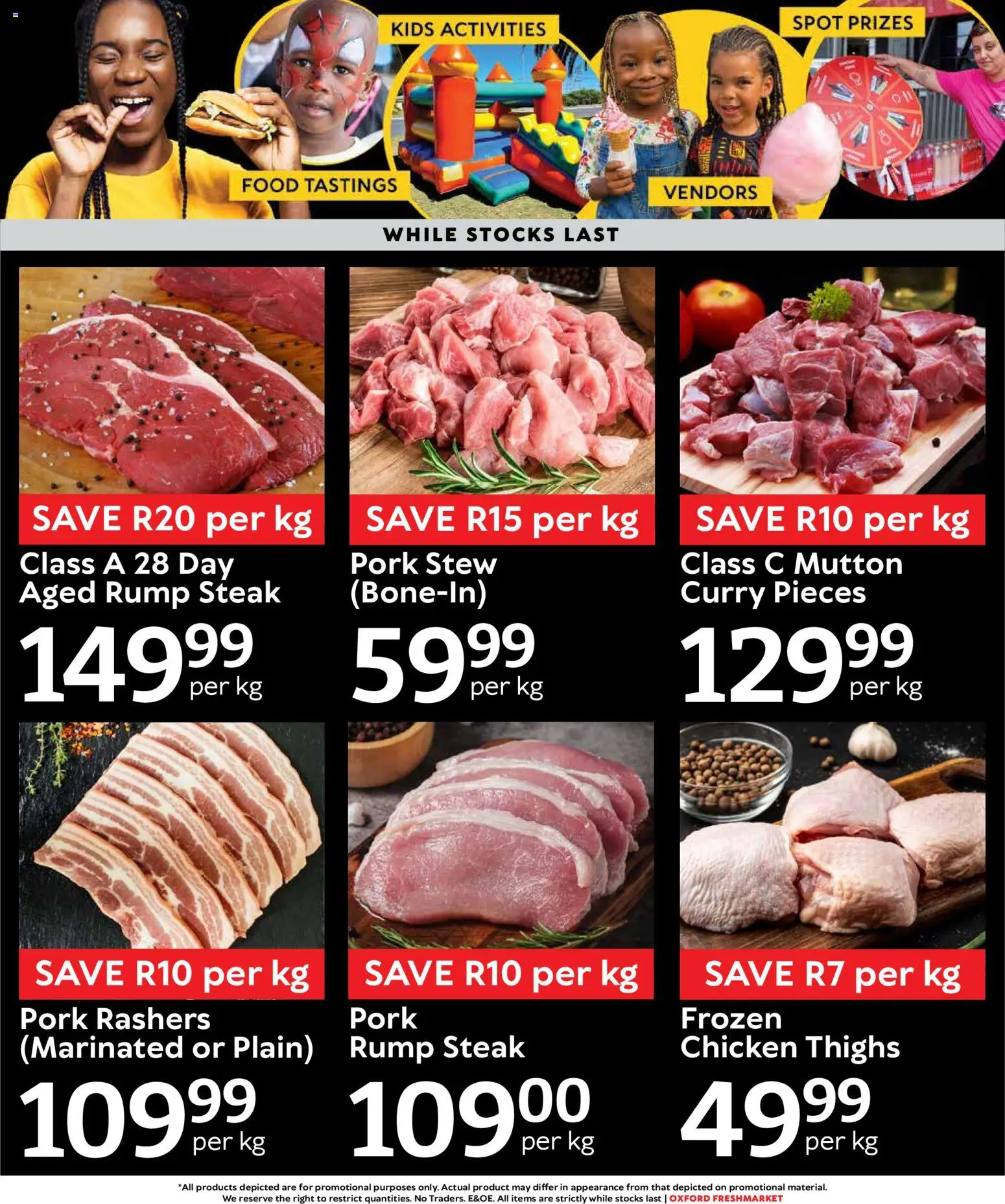 New Oxford Freshmarket catalogue – valid from 22/07/2026 | Page: 3 | Products: Steak, Chicken, Pork