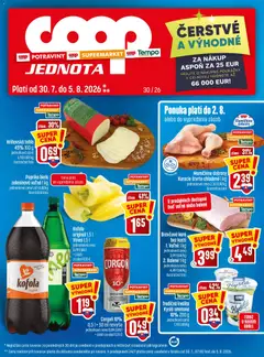 COOP Jednota leták platný od 30.07.2026