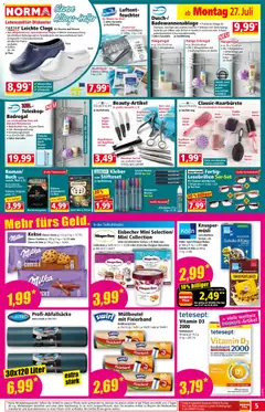 Norma Flugblatt ab 27.07.2026 gültig | Seite: 5 | Produkte: Kekse, Kissen, Shampoo, Bürste