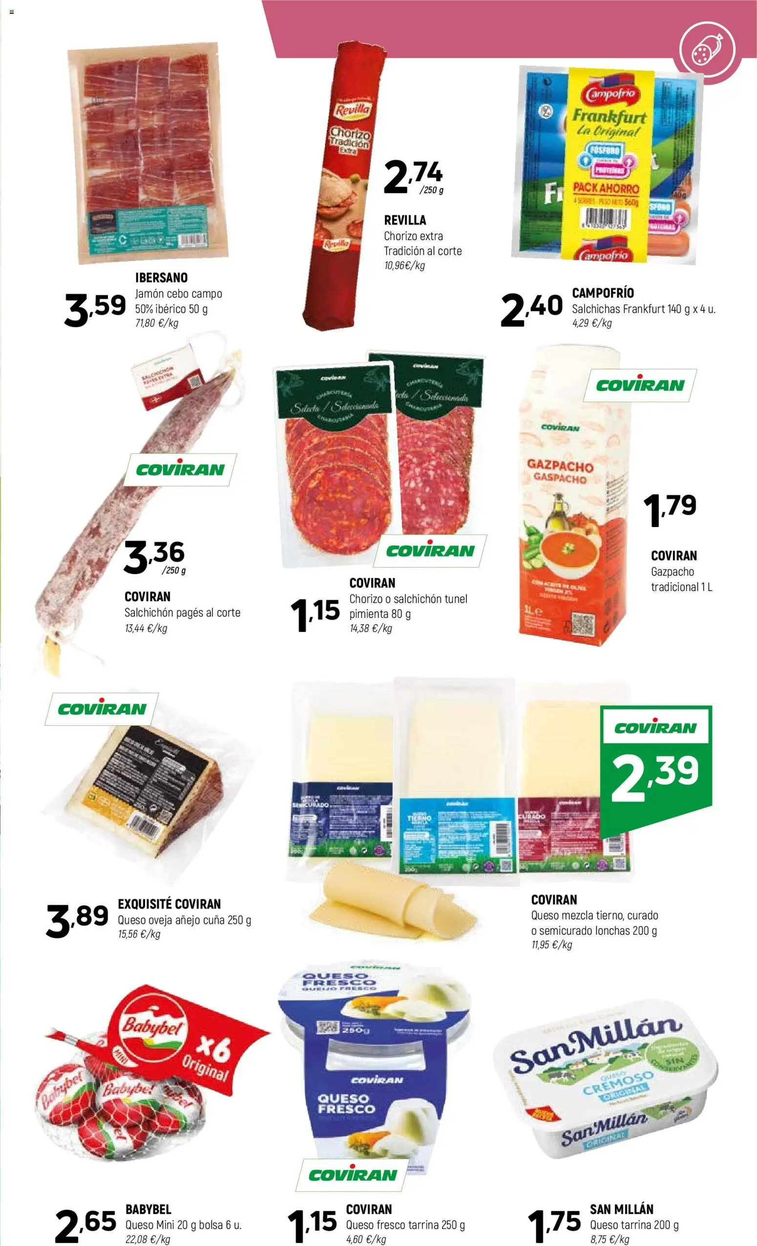 Coviran - Centrof │ válido desde el 07.04.2026 | Página: 5 | Productos: Queso, Jamón, Gazpacho, Cuna