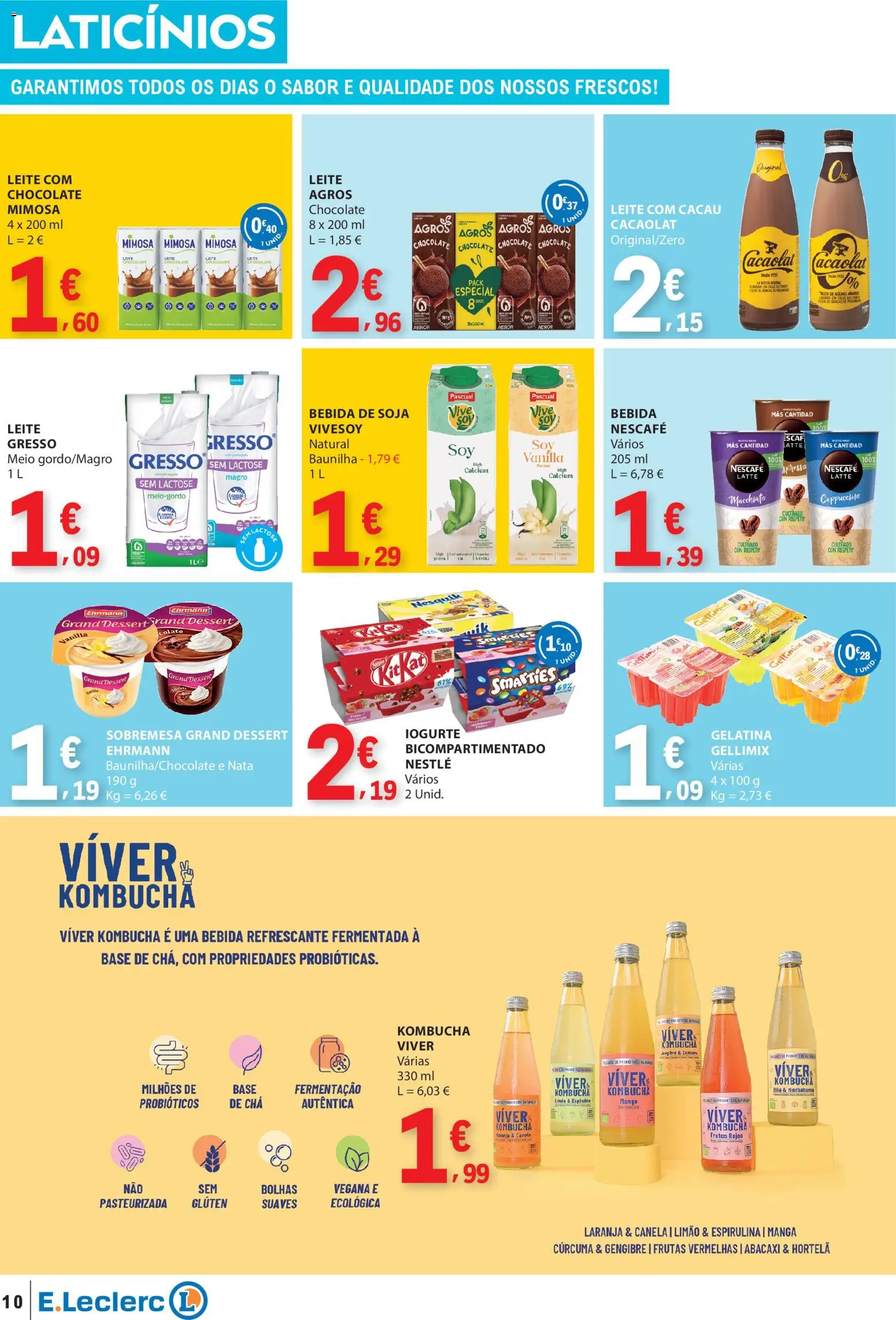 E.Leclerc folheto │ válido de 03/09/2026 | Página: 10 | Produtos: Manga, Curcuma, Base, Sobremesa