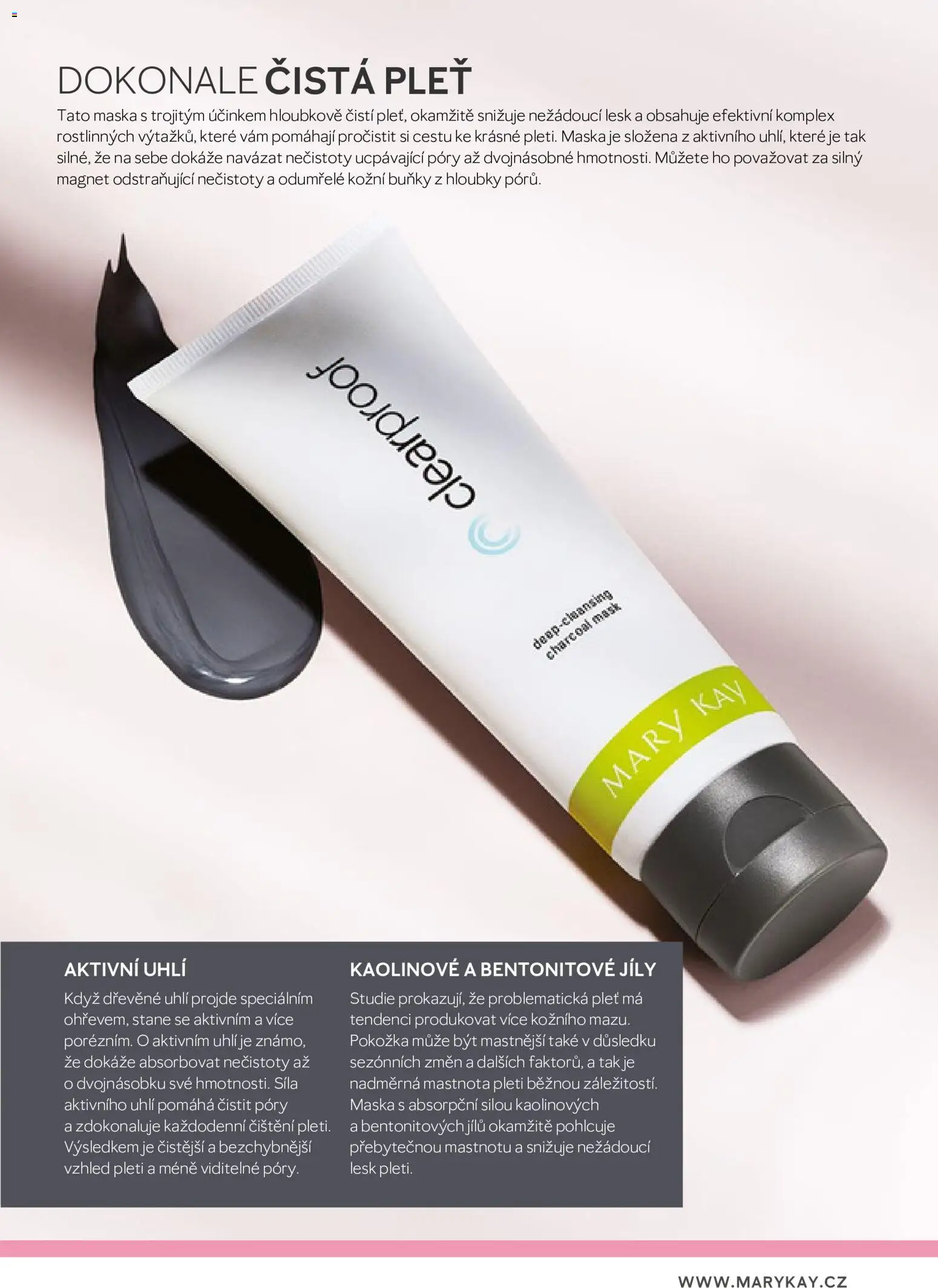 Mary Kay katalog - Průvodce péčí o pleť od 03.08.2026 | Strana: 63 | Produkty: Dřevěné uhlí, Maska