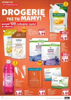 Náhled letáku Kaufland Polsko leták od 09.07.2026 | Strana: 66 | Produkty: Mýdlo, Drogerie, Dove