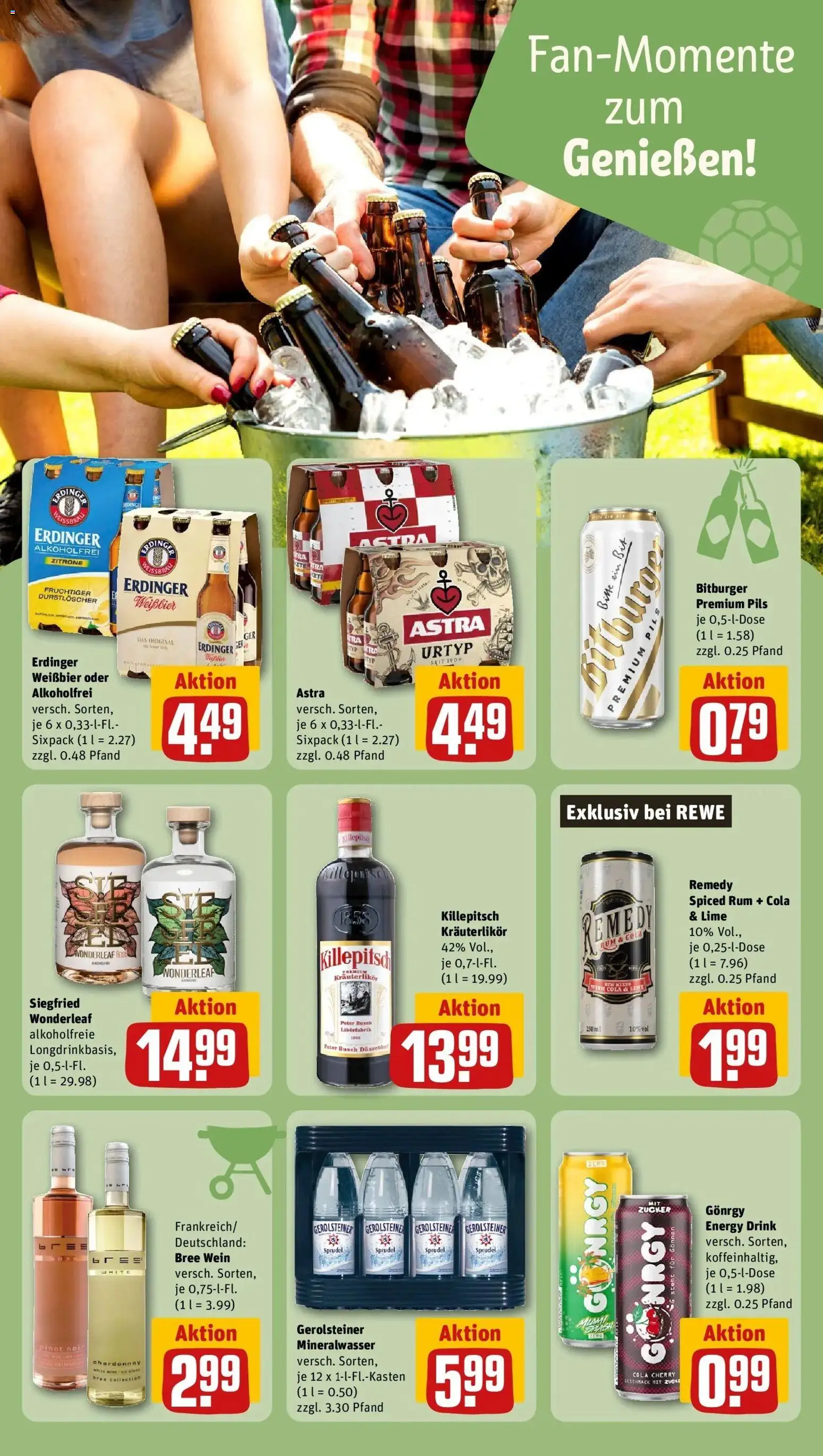 Rewe Prospekt Frechen-Bachem – gültig ab 08.06.2026 | Seite: 17 | Produkte: Erdinger, Cola, Zitrone, Gerolsteiner