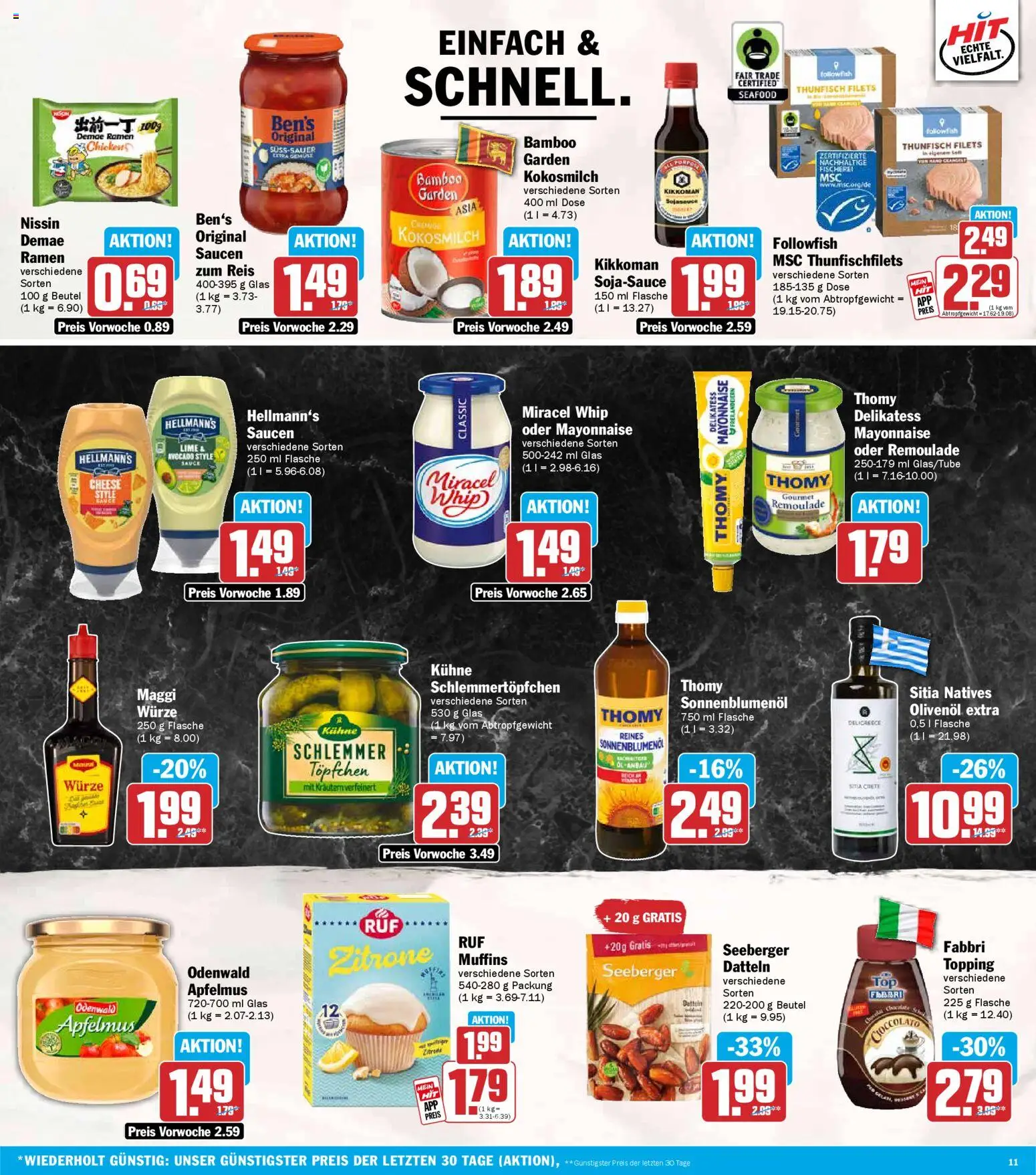 HIT Prospekt 	 – gültig ab 09.03.2026 | Seite: 11 | Produkte: Thunfisch, Avocado, Mayonnaise, Zitrone