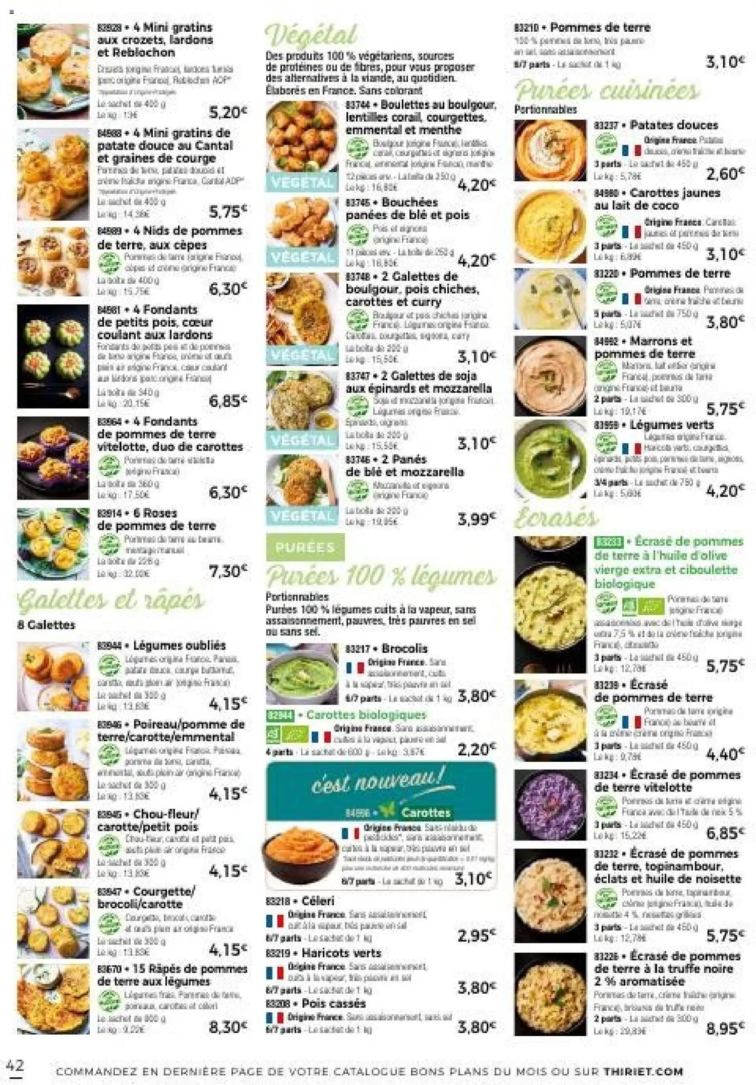 {H1} | Page: 45 | Produits: Carottes, Noisette, Patate douce, Pois