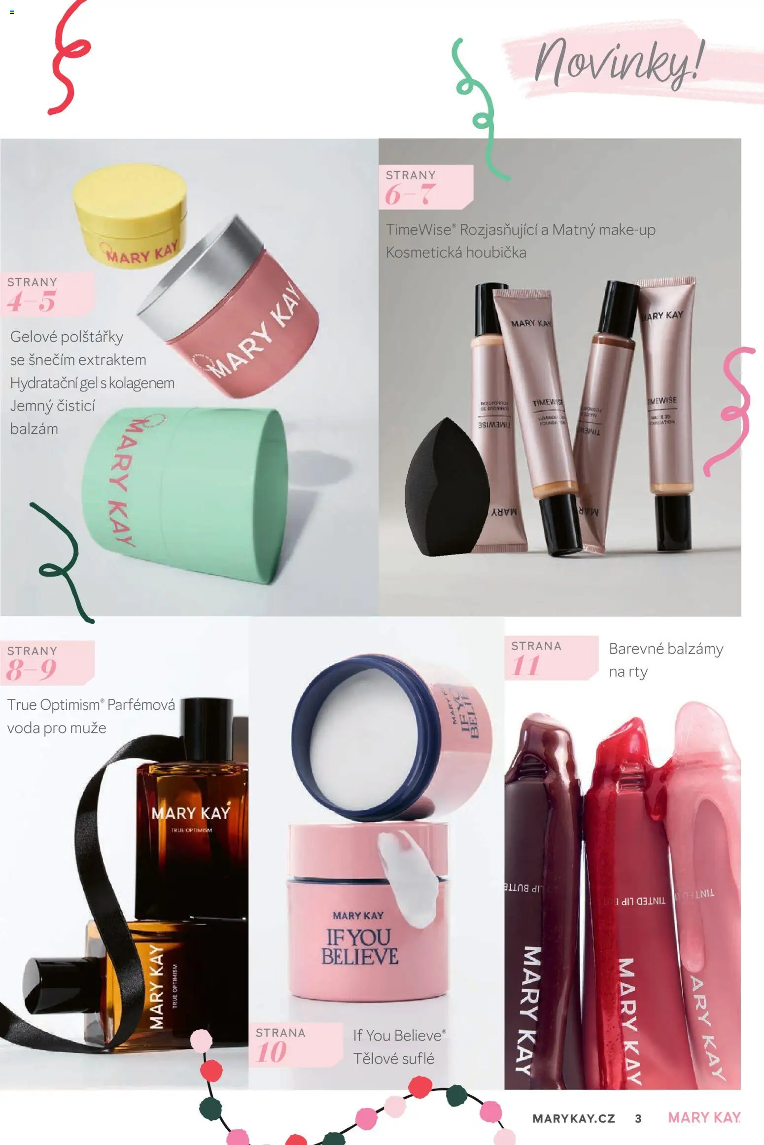 Mary Kay kniha o kráse od 30.09.2026 | Strana: 3 | Produkty: Polštářky, Voda, Houbička, Makeup