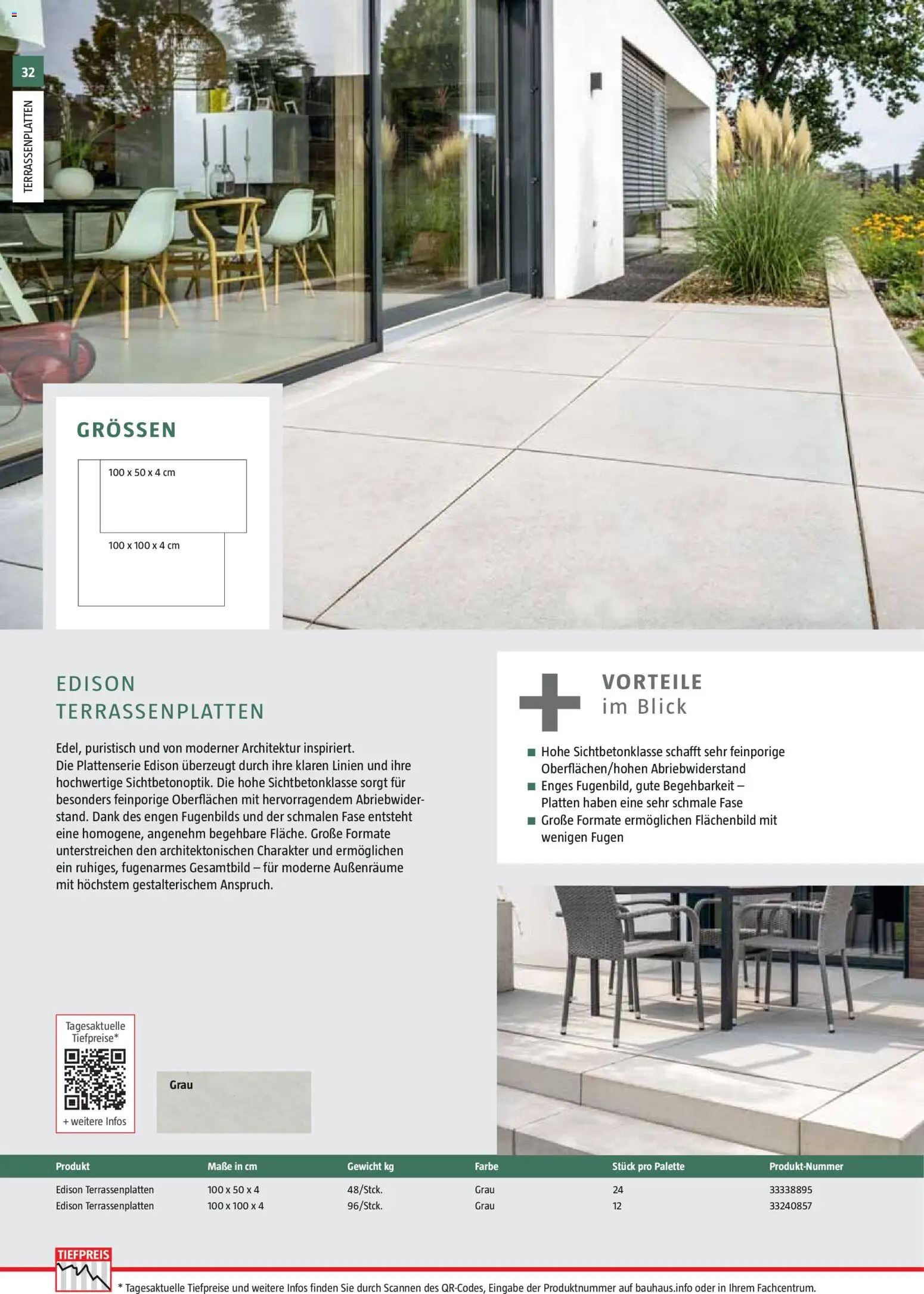 Bauhaus Gartenbaumaterialien 2026 – gültig ab 02.03.2026 | Seite: 32 | Produkte: Gewicht