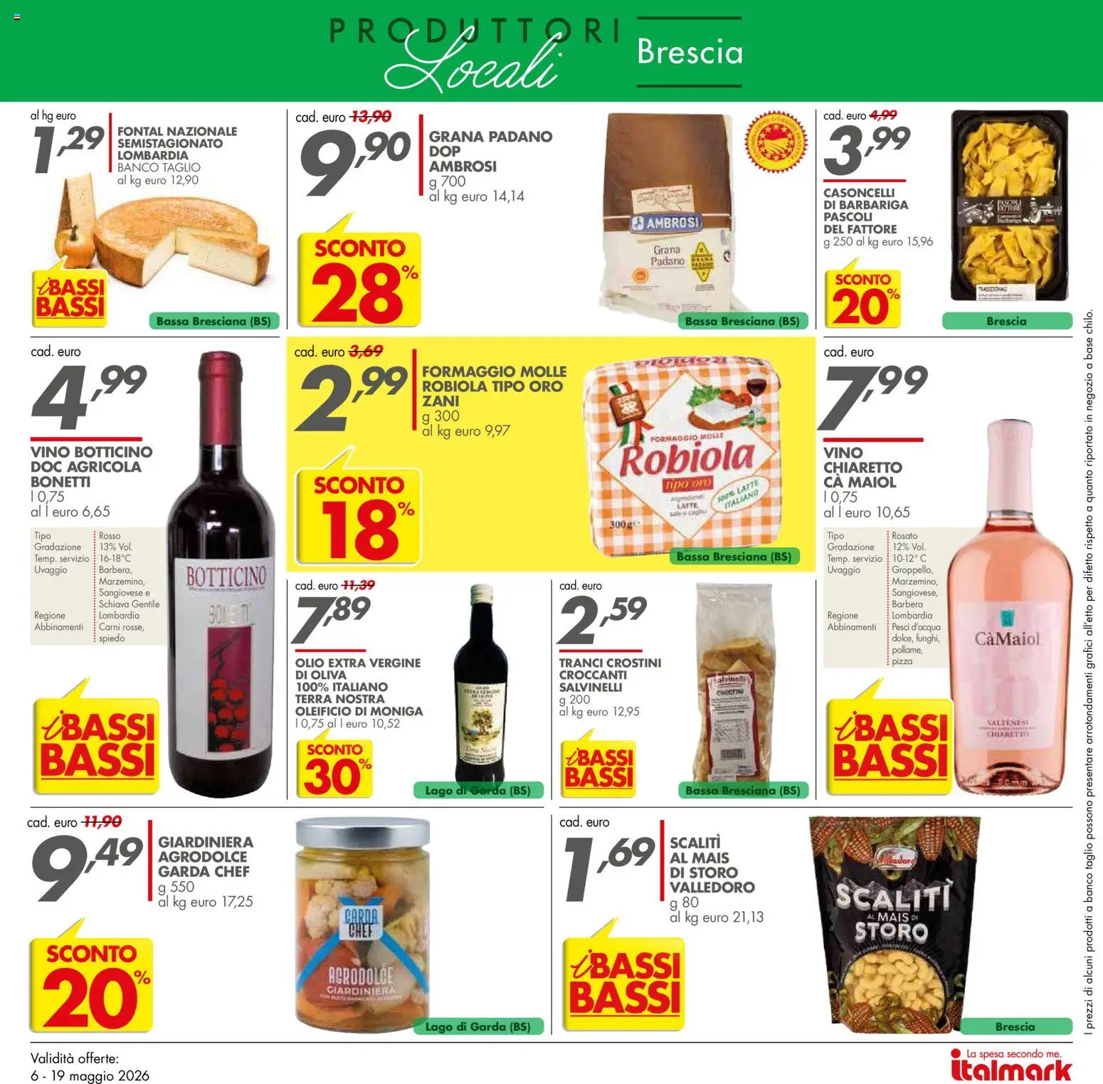 Volantino Italmark del 06.05.2026 | Pagina: 13 | Prodotti: Pizza, Formaggio, Crostini, Robiola