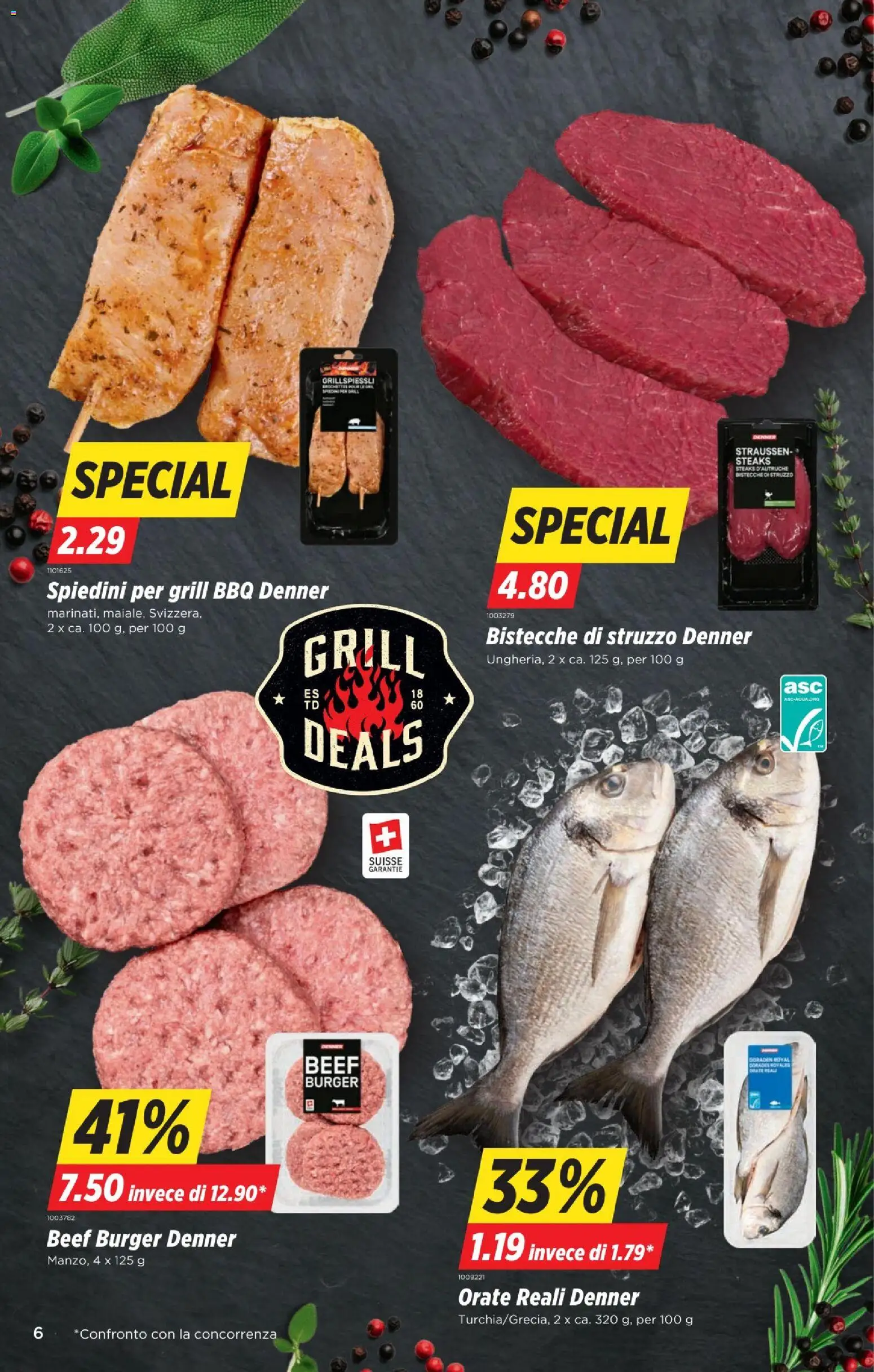 Denner aktionen IT – gültig ab 06.08.2026 | Seite: 6 | Produkte: Burger, Grill