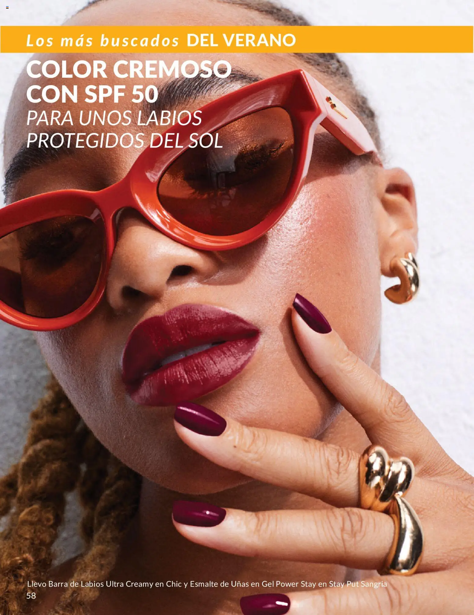 Catálogo AVON campaña 6 │ válido desde el 01.06.2026 | Página: 58 | Productos: Esmalte de uñas, Barra de labios