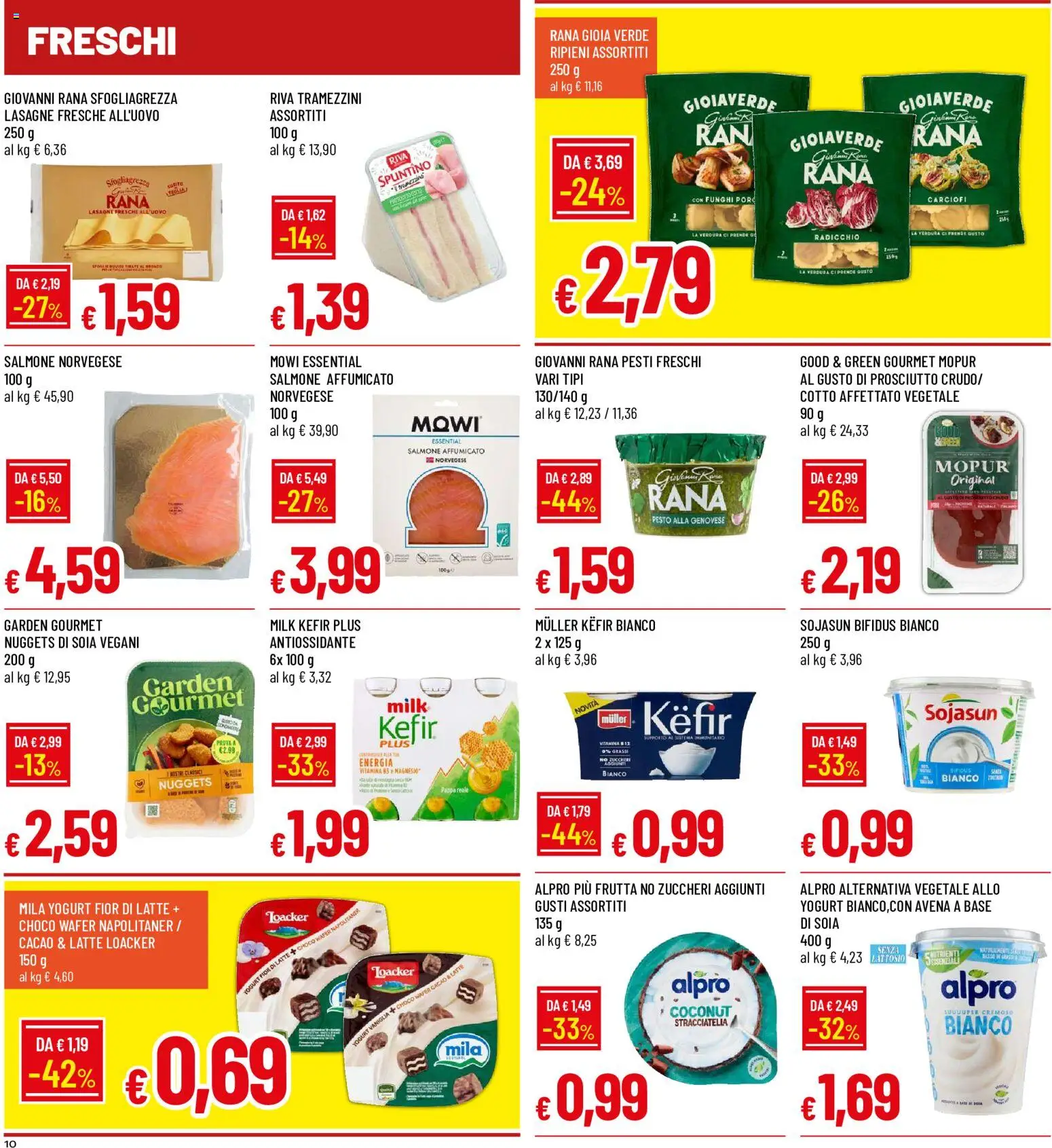 Volantino Galassia del 27/08/2026 | Pagina: 10 | Prodotti: Vaniglia, Salmone, Prosciutto, Stracciatella