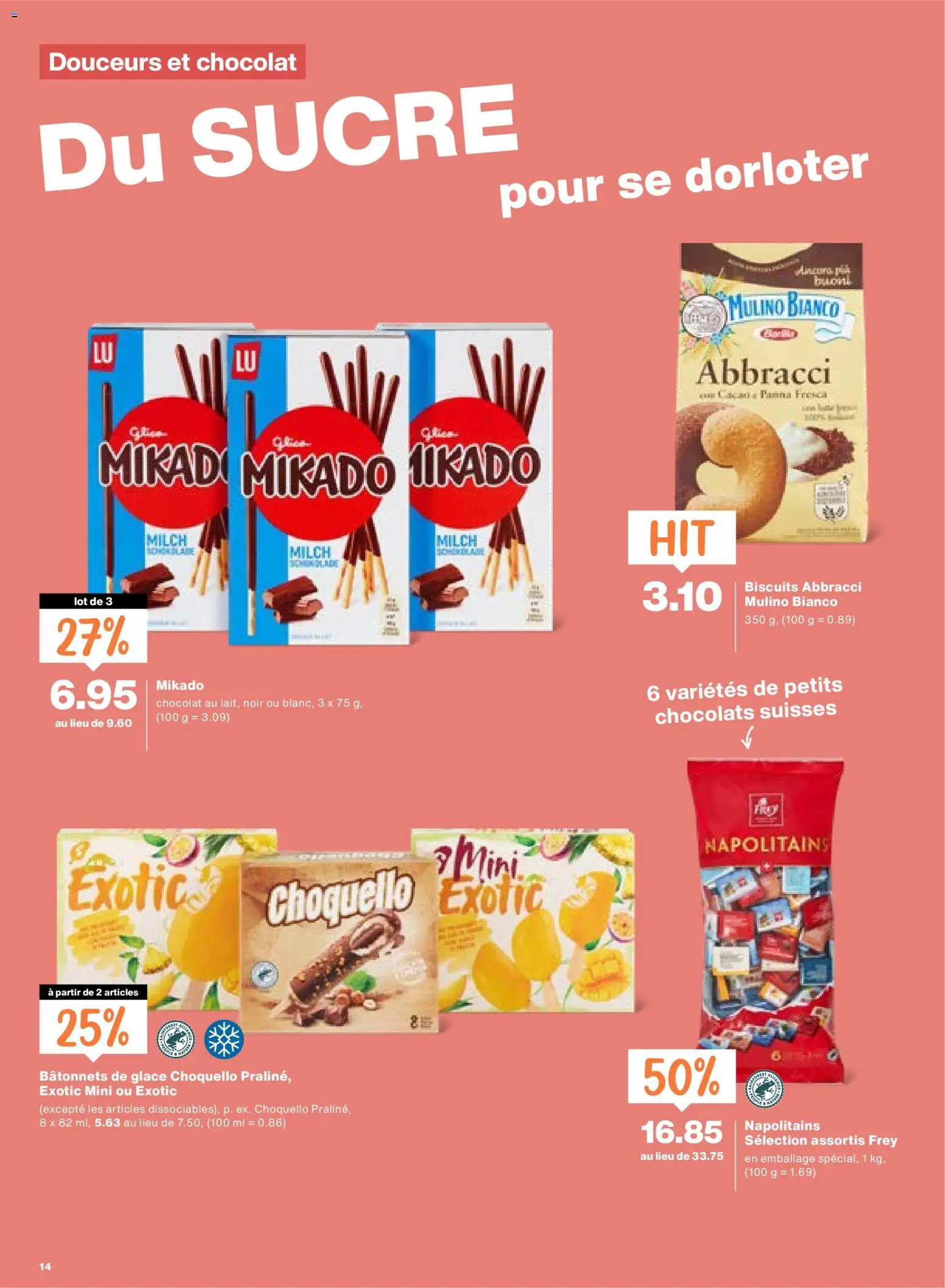 Migros aktionen FR – gültig ab 16.07.2026 | Seite: 14 | Produkte: Glace, Milch