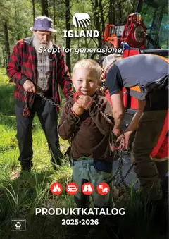 Forhåndsvisning av Felleskjøpet Igland produktkatalog 2025-2026 gyldig fra 01.01.2025