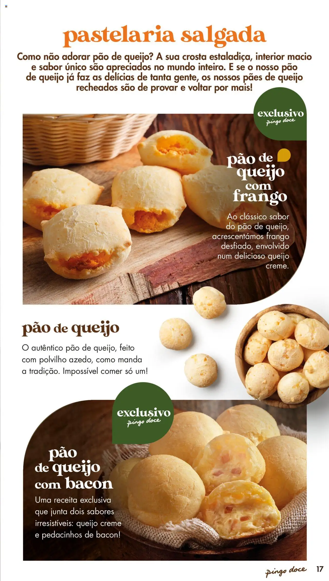 Pingo Doce - Catálogo-Padaria │ válido de 20/05/2025 | Página: 17 | Produtos: Queijo creme, Pão de queijo, Pão, Creme