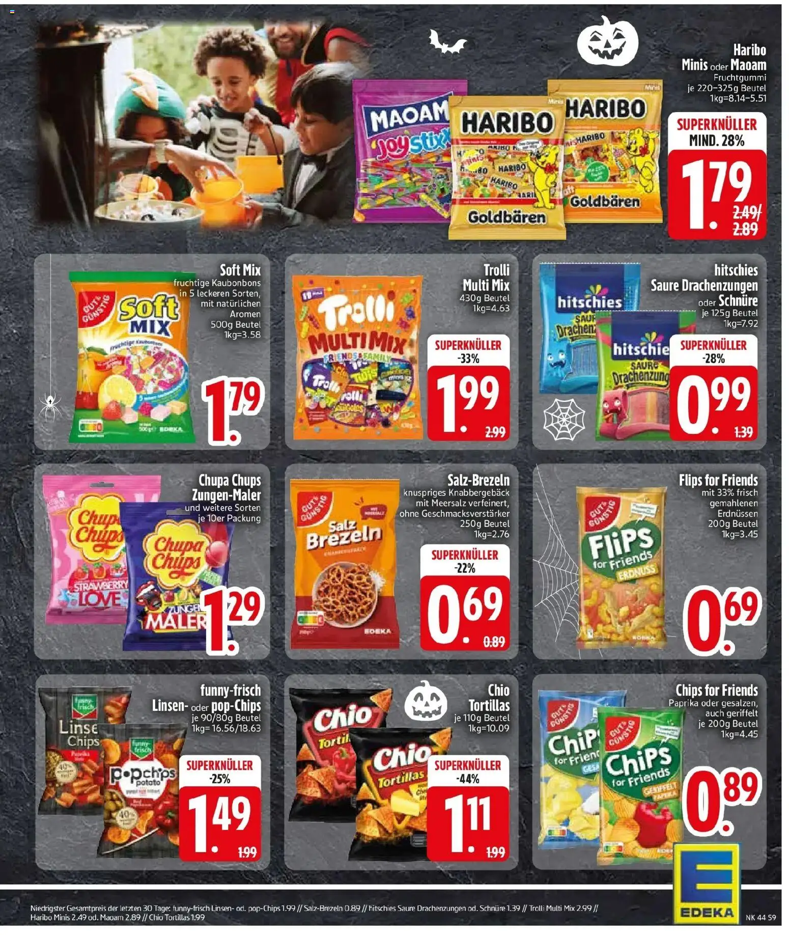 Edeka Prospekt Siegsdorf (ab 26.10.2026) » Angebote Online | Seite: 11 | Produkte: Haribo, Paprika, Salz, Chio tortillas