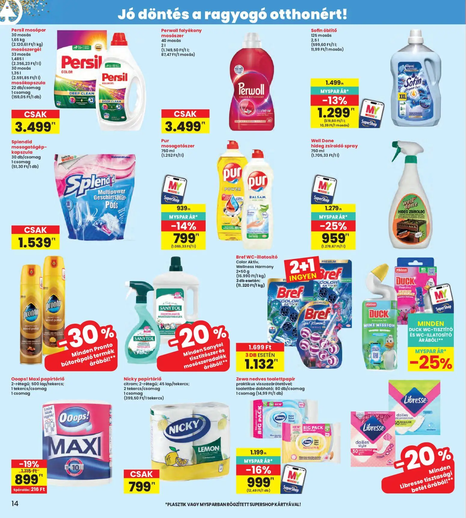 Interspar akciós ujság - amely érvényes a következő dátumtól: 28.05.2026 | Oldal: 14 | Termékek: Persil, Mosogatógép, Mosókapszula, Mosogatószer