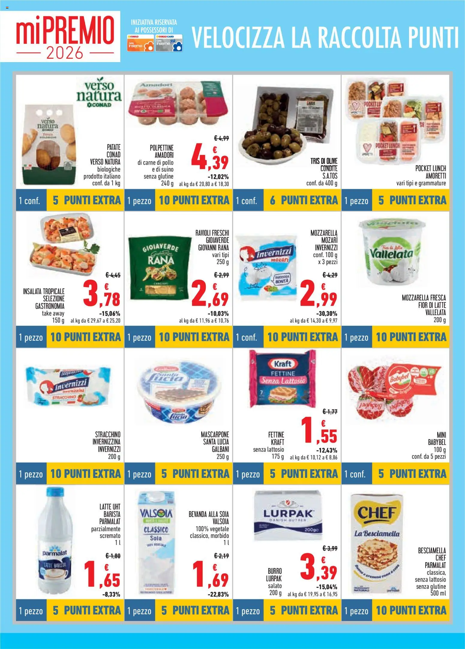 Volantino Conad del 23.04.2026 | Pagina: 4 | Prodotti: Insalata, Olive, Ravioli, Mascarpone
